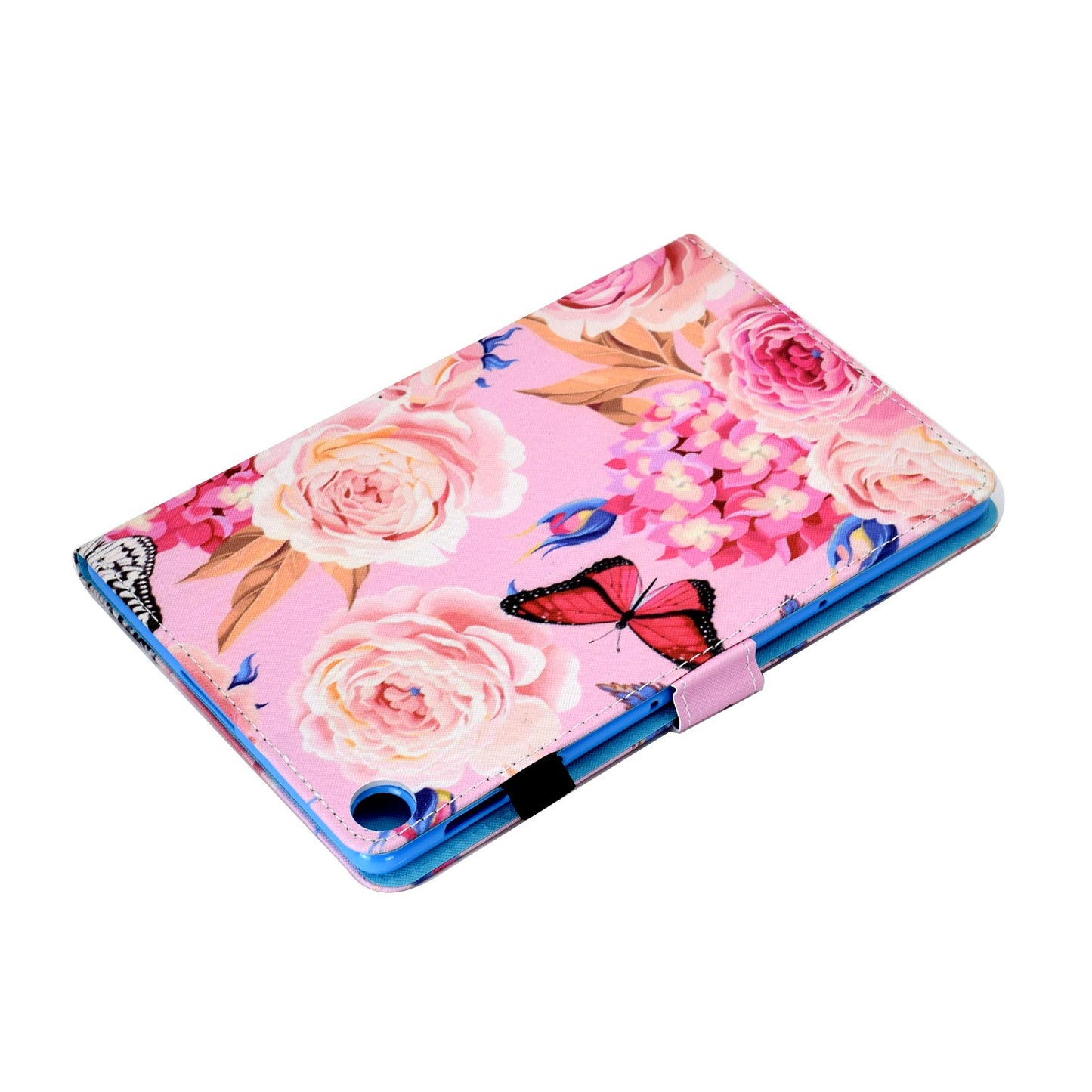 For Huawei Enjoy Tablet 2 / MatePad T 10 9.7 inch / T 10S 10.1 inch / Honor Pad 6 10.1-inch / Pad X6 9.7 inch Pattern Printing Stand Cover Stitching Leather Card Slots Magnetic Case