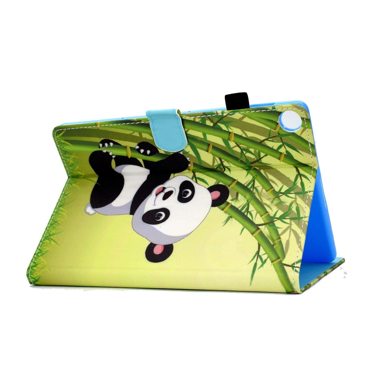 For Huawei Enjoy Tablet 2 / MatePad T 10 9.7 inch / T 10S 10.1 inch / Honor Pad 6 10.1-inch / Pad X6 9.7 inch Pattern Printing Stand Cover Stitching Leather Card Slots Magnetic Case