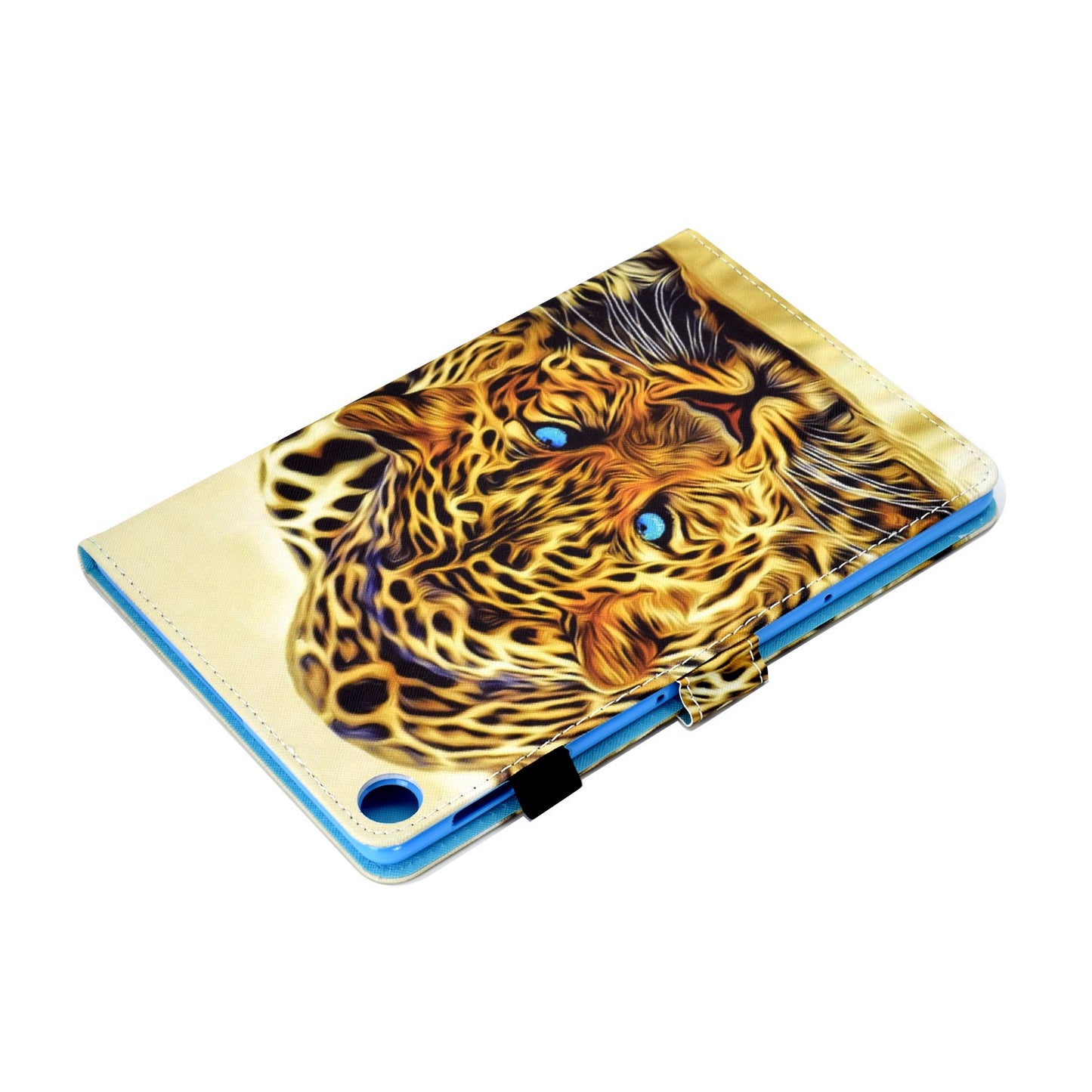 For Huawei Enjoy Tablet 2 / MatePad T 10 9.7 inch / T 10S 10.1 inch / Honor Pad 6 10.1-inch / Pad X6 9.7 inch Pattern Printing Stand Cover Stitching Leather Card Slots Magnetic Case