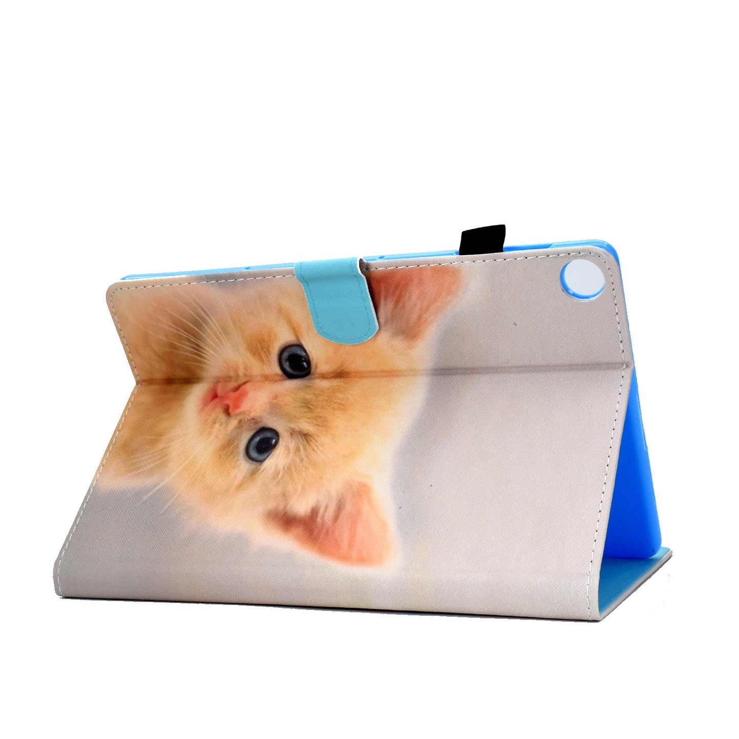 For Huawei Enjoy Tablet 2 / MatePad T 10 9.7 inch / T 10S 10.1 inch / Honor Pad 6 10.1-inch / Pad X6 9.7 inch Pattern Printing Stand Cover Stitching Leather Card Slots Magnetic Case