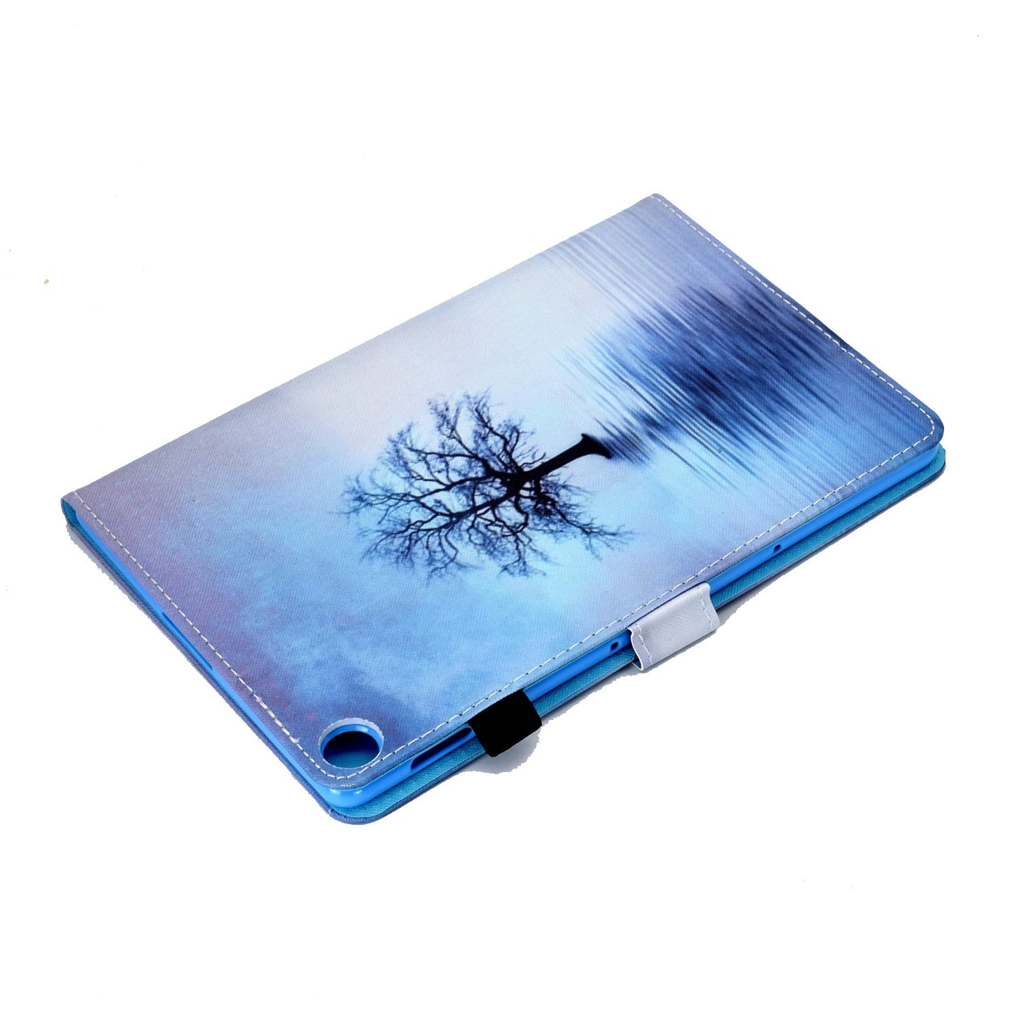 For Huawei Enjoy Tablet 2 / MatePad T 10 9.7 inch / T 10S 10.1 inch / Honor Pad 6 10.1-inch / Pad X6 9.7 inch Pattern Printing Stand Cover Stitching Leather Card Slots Magnetic Case