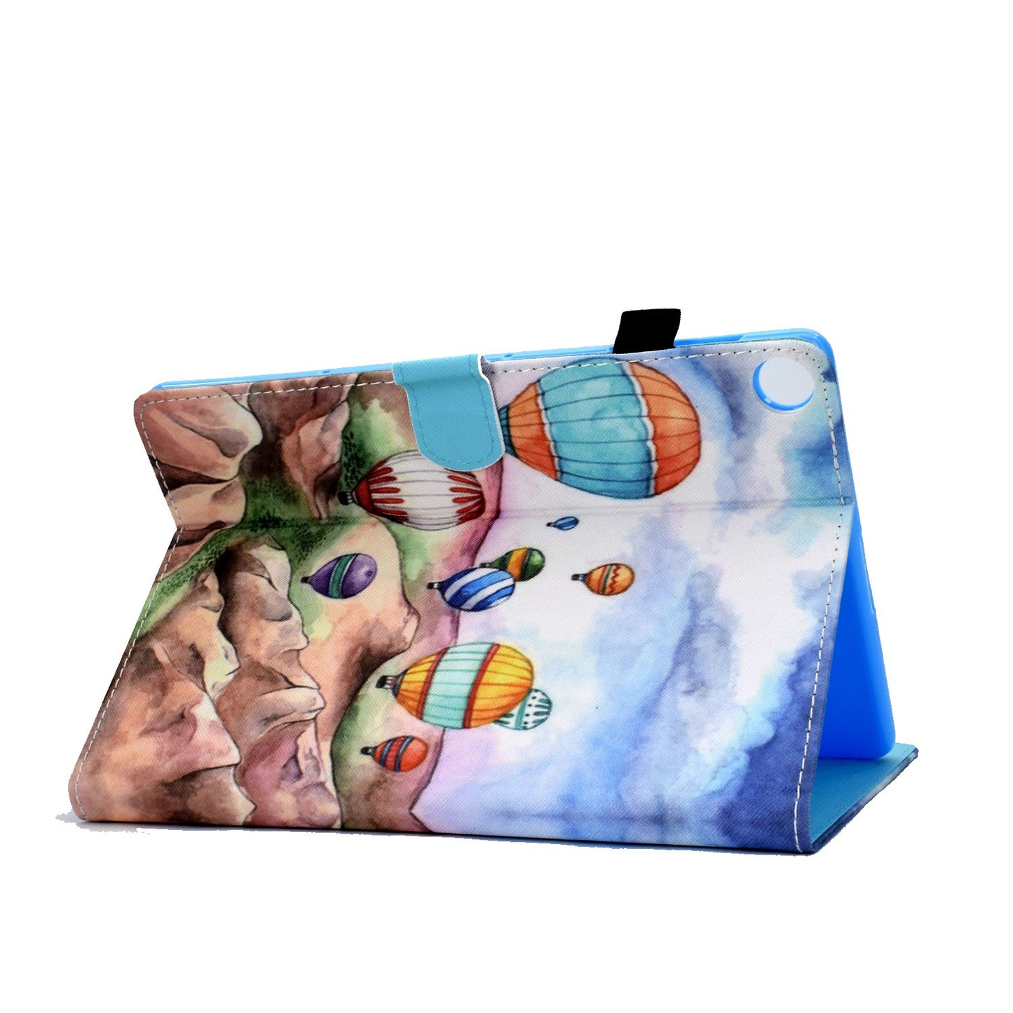 For Huawei Enjoy Tablet 2 / MatePad T 10 9.7 inch / T 10S 10.1 inch / Honor Pad 6 10.1-inch / Pad X6 9.7 inch Pattern Printing Stand Cover Stitching Leather Card Slots Magnetic Case