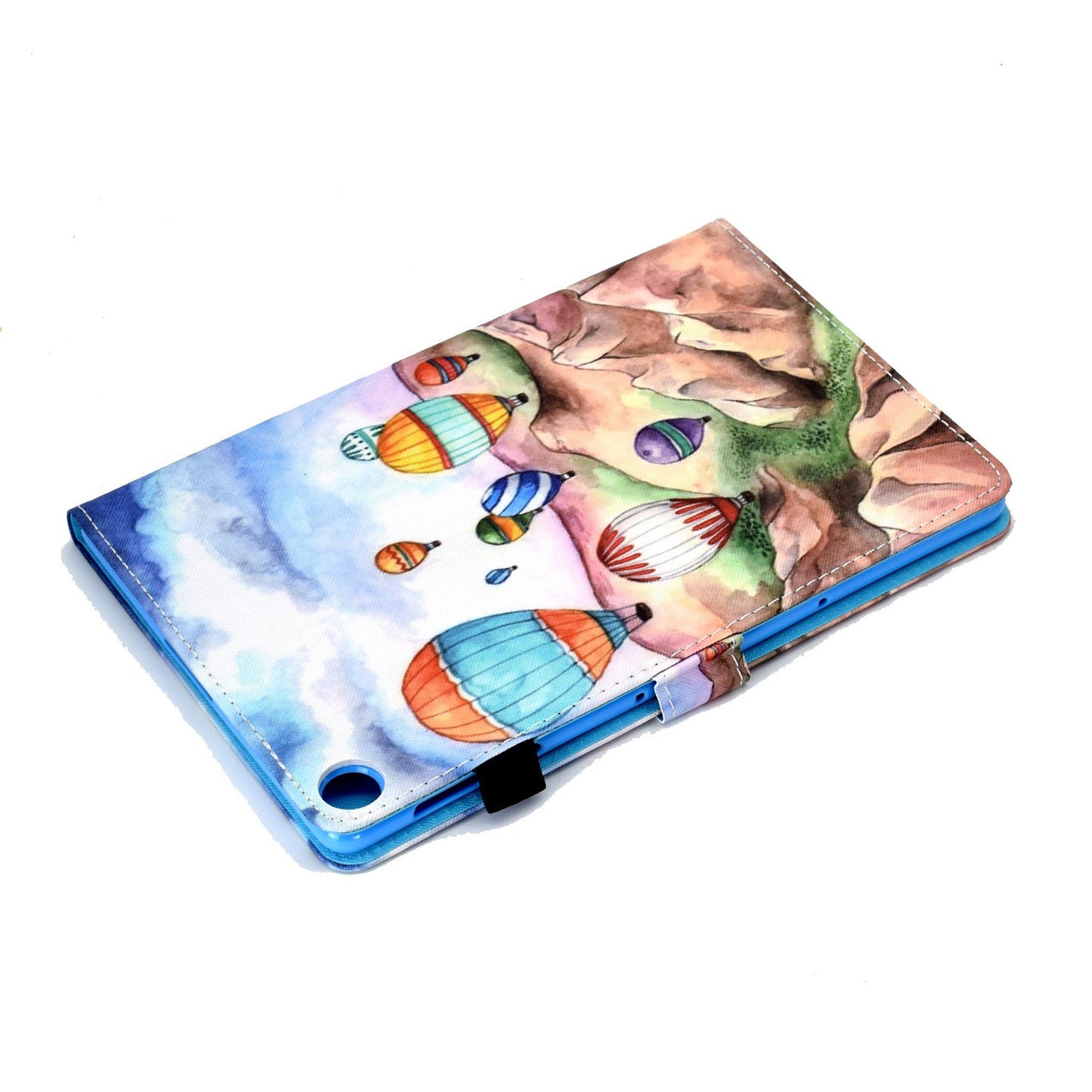 For Huawei Enjoy Tablet 2 / MatePad T 10 9.7 inch / T 10S 10.1 inch / Honor Pad 6 10.1-inch / Pad X6 9.7 inch Pattern Printing Stand Cover Stitching Leather Card Slots Magnetic Case