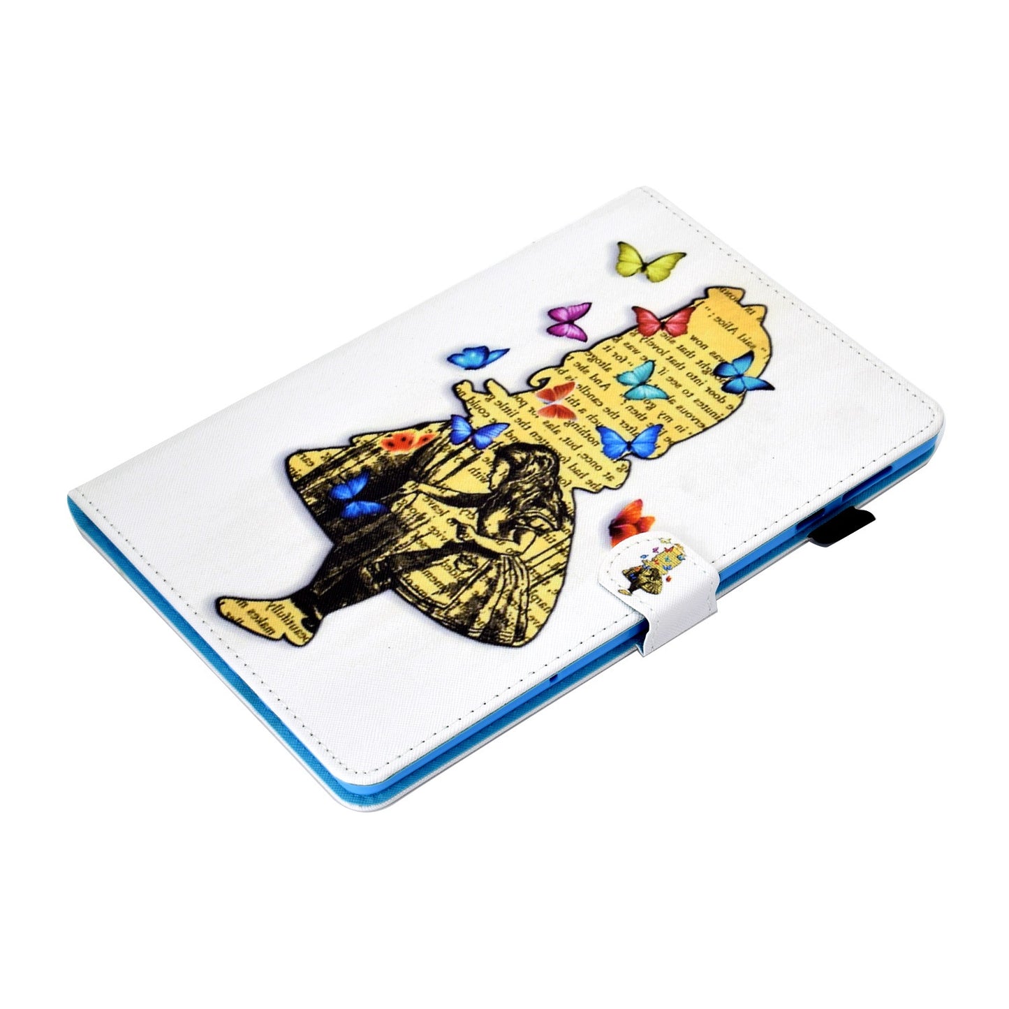 For Huawei Enjoy Tablet 2 / MatePad T 10 9.7 inch / T 10S 10.1 inch / Honor Pad 6 10.1-inch / Pad X6 9.7 inch Pattern Printing Stand Cover Stitching Leather Card Slots Magnetic Case