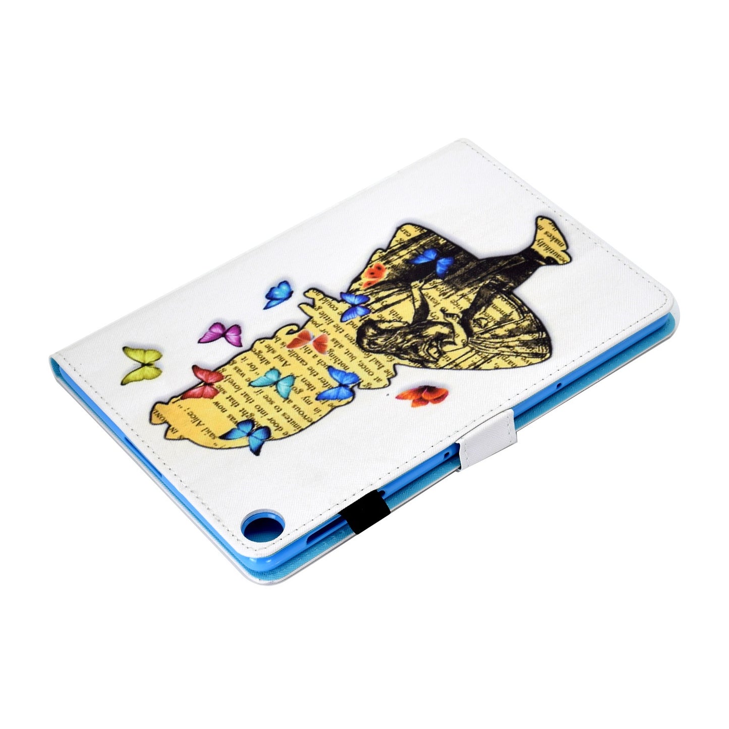 For Huawei Enjoy Tablet 2 / MatePad T 10 9.7 inch / T 10S 10.1 inch / Honor Pad 6 10.1-inch / Pad X6 9.7 inch Pattern Printing Stand Cover Stitching Leather Card Slots Magnetic Case