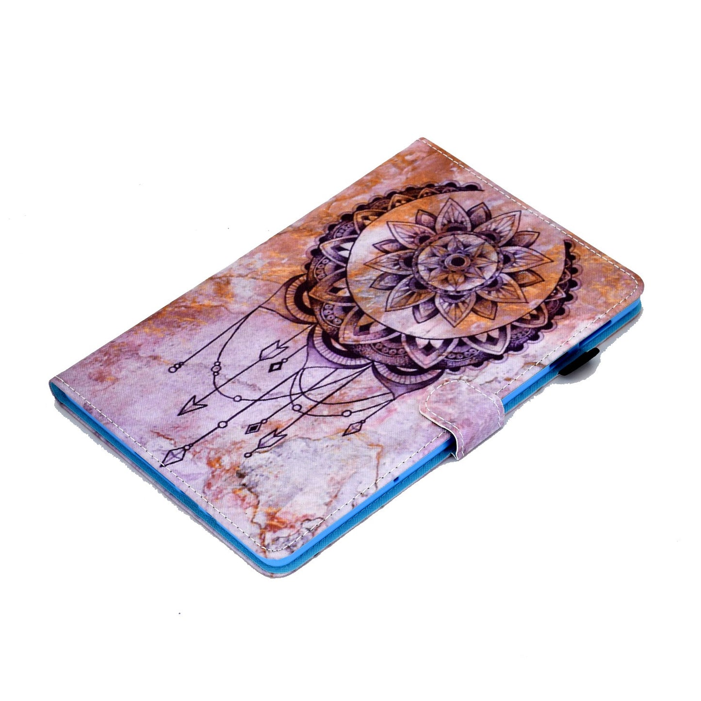 For Huawei Enjoy Tablet 2 / MatePad T 10 9.7 inch / T 10S 10.1 inch / Honor Pad 6 10.1-inch / Pad X6 9.7 inch Pattern Printing Stand Cover Stitching Leather Card Slots Magnetic Case