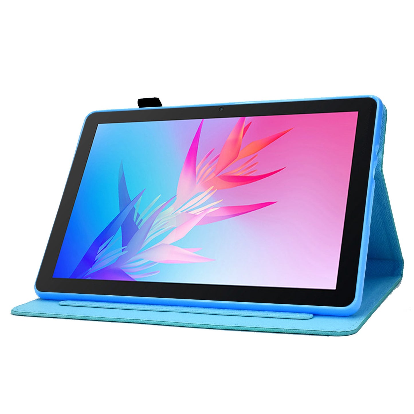 For Huawei Enjoy Tablet 2 / MatePad T 10 9.7 inch / T 10S 10.1 inch / Honor Pad 6 10.1-inch / Pad X6 9.7 inch Pattern Printing Stand Cover Stitching Leather Card Slots Magnetic Case