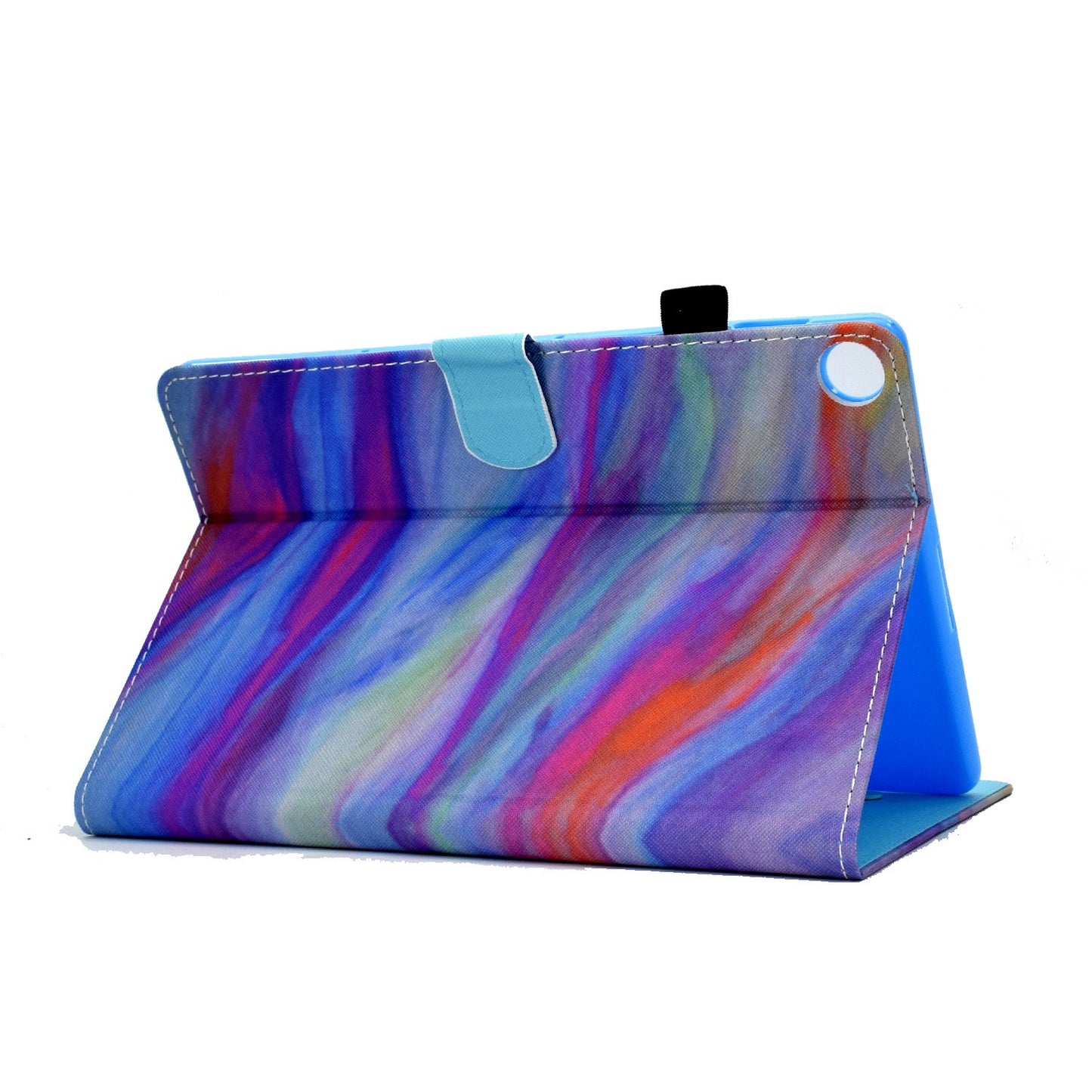 For Huawei Enjoy Tablet 2 / MatePad T 10 9.7 inch / T 10S 10.1 inch / Honor Pad 6 10.1-inch / Pad X6 9.7 inch Pattern Printing Stand Cover Stitching Leather Card Slots Magnetic Case