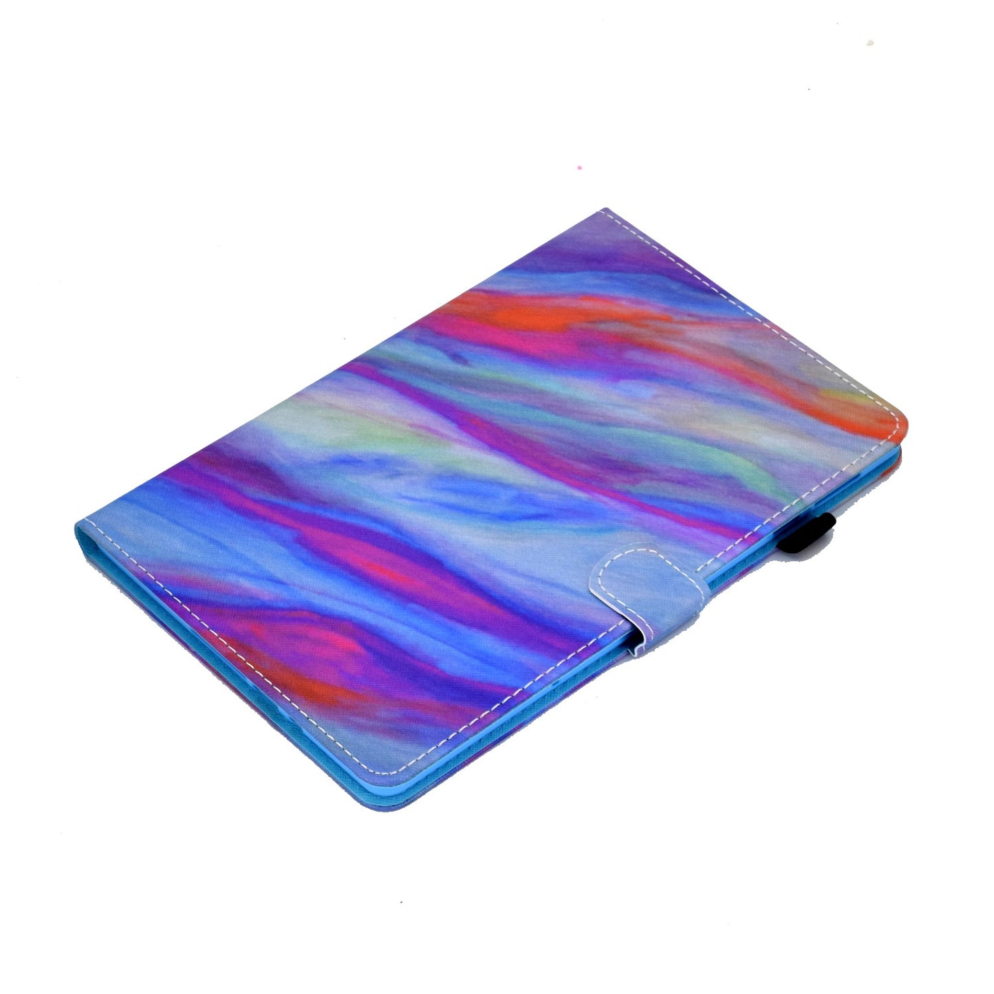 For Huawei Enjoy Tablet 2 / MatePad T 10 9.7 inch / T 10S 10.1 inch / Honor Pad 6 10.1-inch / Pad X6 9.7 inch Pattern Printing Stand Cover Stitching Leather Card Slots Magnetic Case