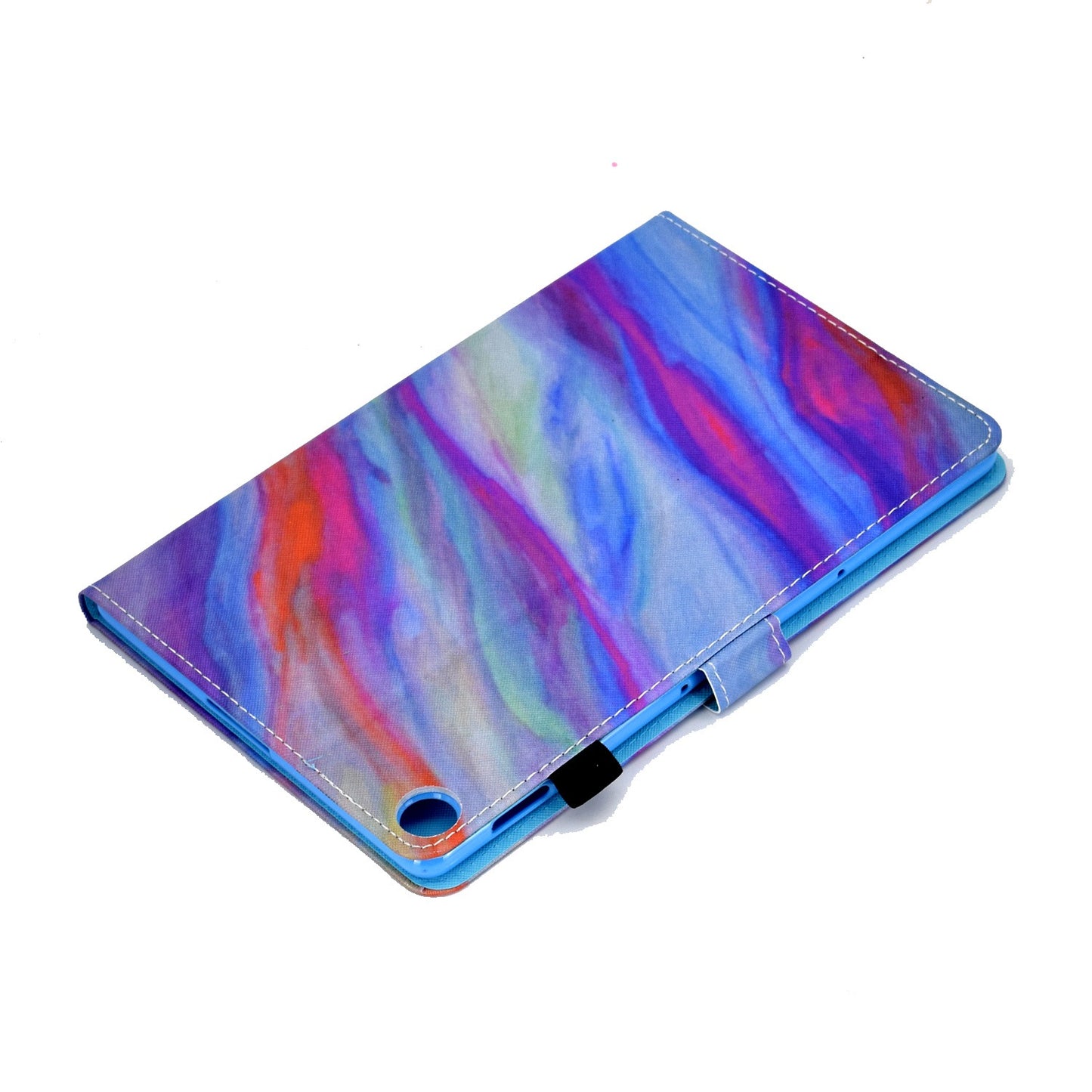 For Huawei Enjoy Tablet 2 / MatePad T 10 9.7 inch / T 10S 10.1 inch / Honor Pad 6 10.1-inch / Pad X6 9.7 inch Pattern Printing Stand Cover Stitching Leather Card Slots Magnetic Case
