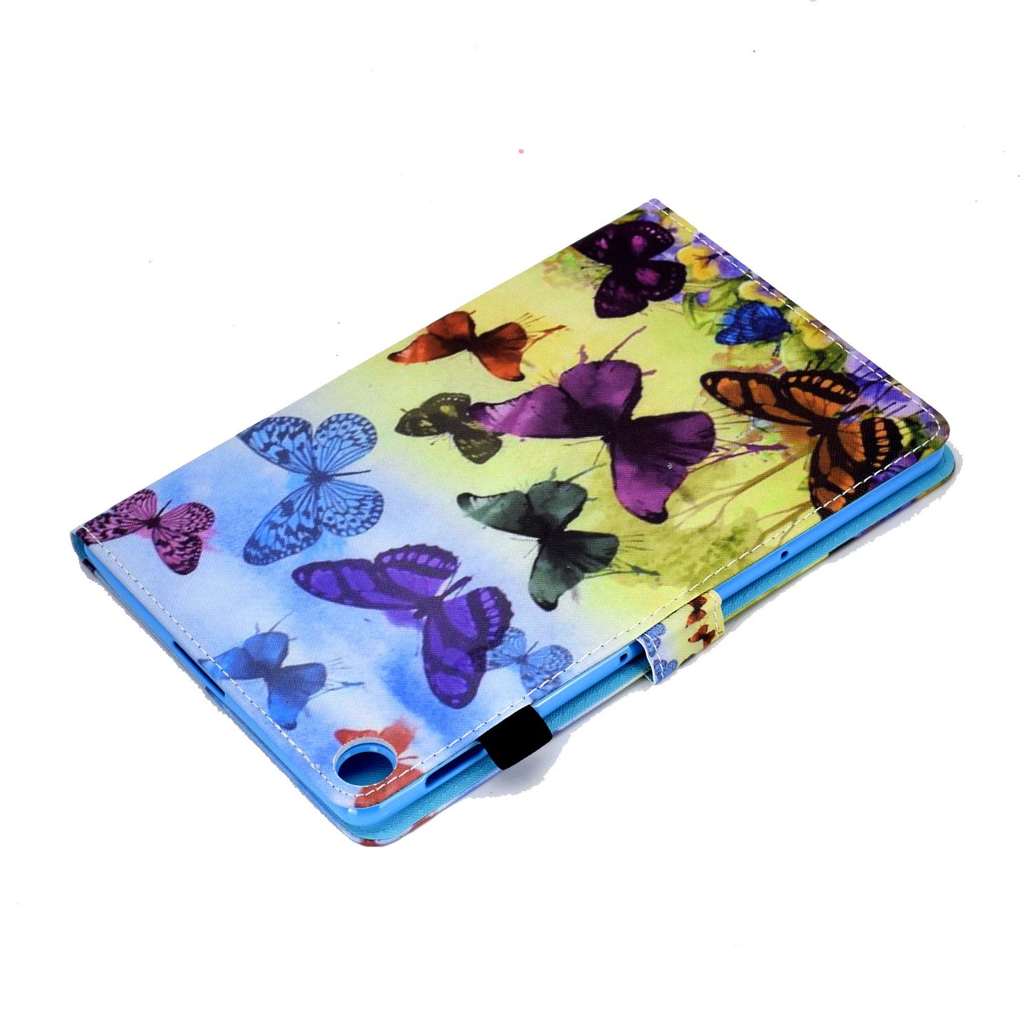 For Huawei Enjoy Tablet 2 / MatePad T 10 9.7 inch / T 10S 10.1 inch / Honor Pad 6 10.1-inch / Pad X6 9.7 inch Pattern Printing Stand Cover Stitching Leather Card Slots Magnetic Case
