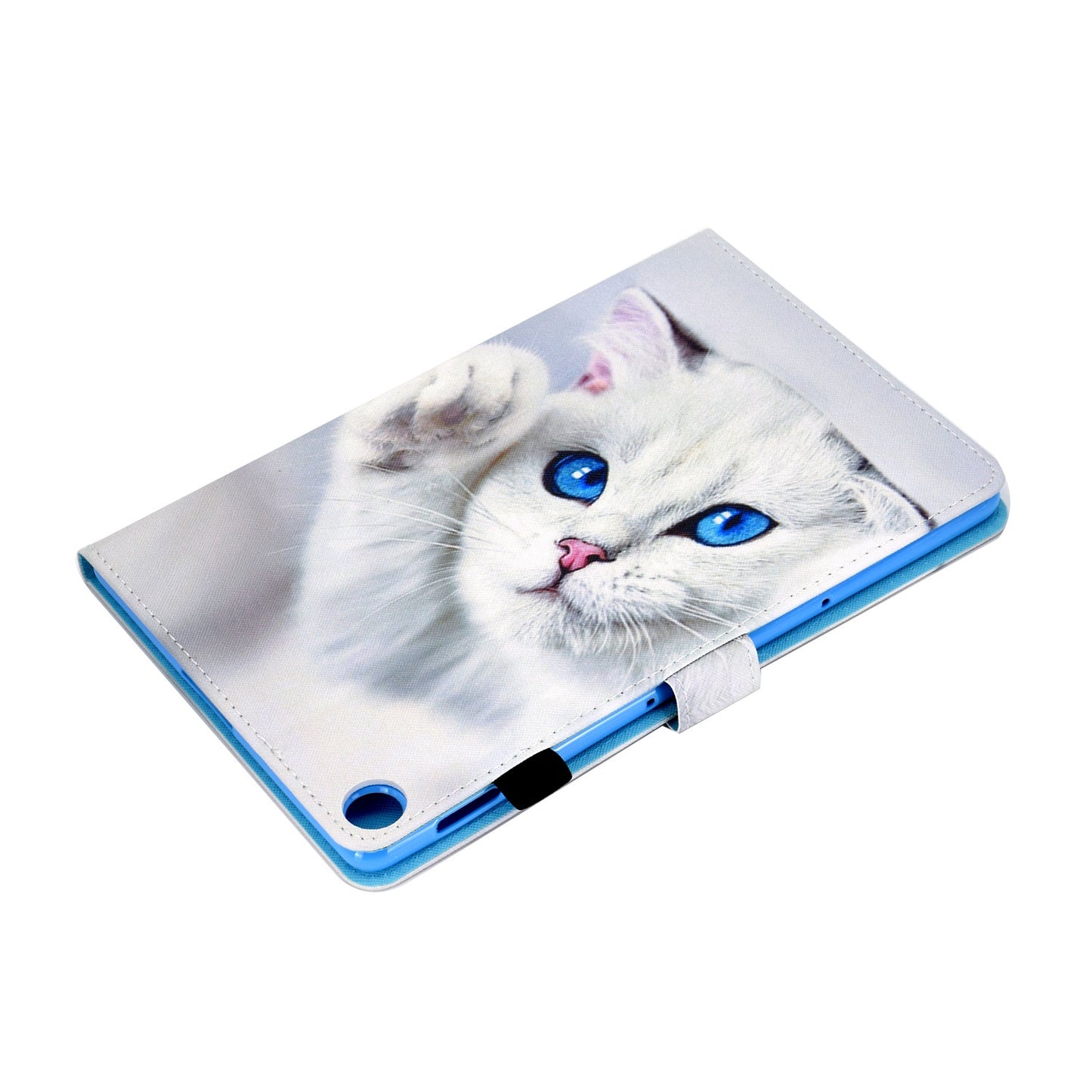 For Huawei Enjoy Tablet 2 / MatePad T 10 9.7 inch / T 10S 10.1 inch / Honor Pad 6 10.1-inch / Pad X6 9.7 inch Pattern Printing Stand Cover Stitching Leather Card Slots Magnetic Case