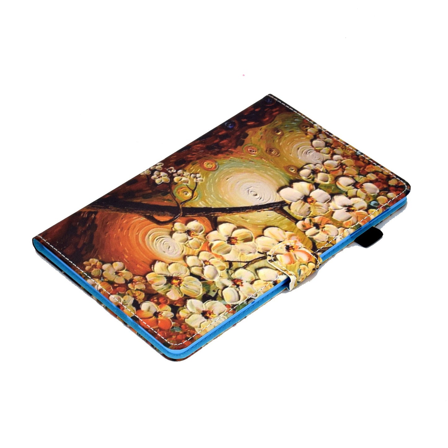 For Huawei Enjoy Tablet 2 / MatePad T 10 9.7 inch / T 10S 10.1 inch / Honor Pad 6 10.1-inch / Pad X6 9.7 inch Pattern Printing Stand Cover Stitching Leather Card Slots Magnetic Case