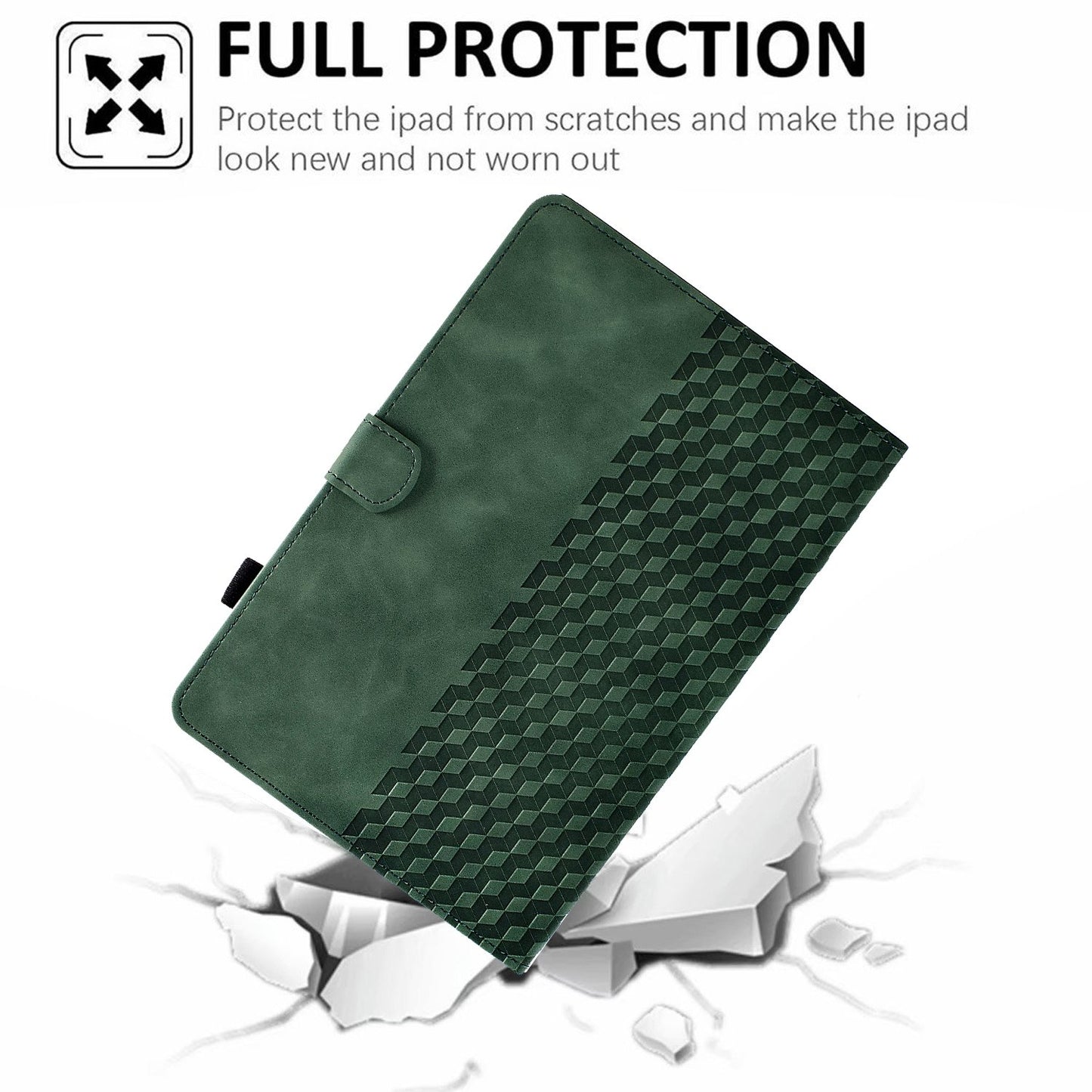For Huawei Enjoy Tablet 2 10.1 / MatePad T 10 9.7 inch / T 10S 10.1 inch / Honor Pad 6 10.1-inch / Pad X6 9.7 inch Shockproof Stand Case Anti-Fall Tablet Cover with Card Slots / Auto Wake / Sleep