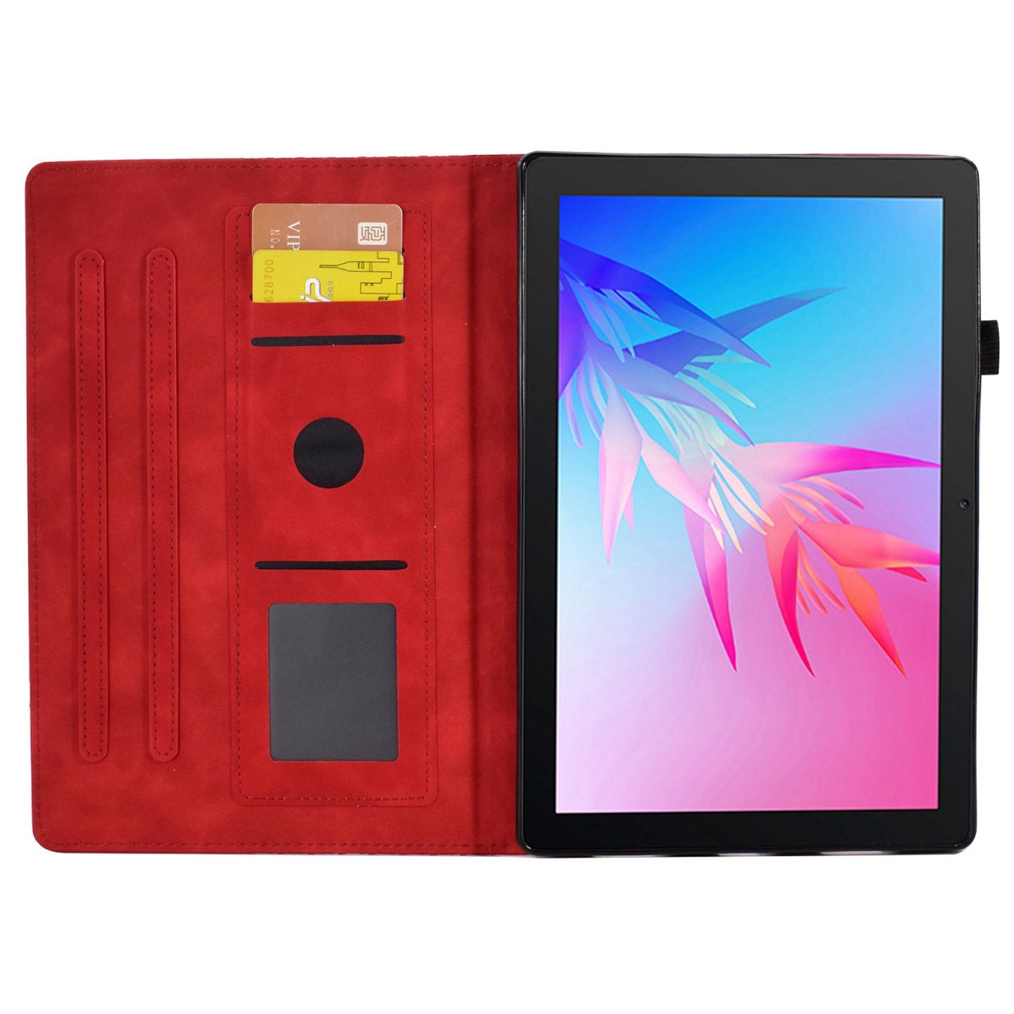 For Huawei Enjoy Tablet 2 10.1 / MatePad T 10 9.7 inch / T 10S 10.1 inch / Honor Pad 6 10.1-inch / Pad X6 9.7 inch Shockproof Stand Case Anti-Fall Tablet Cover with Card Slots / Auto Wake / Sleep