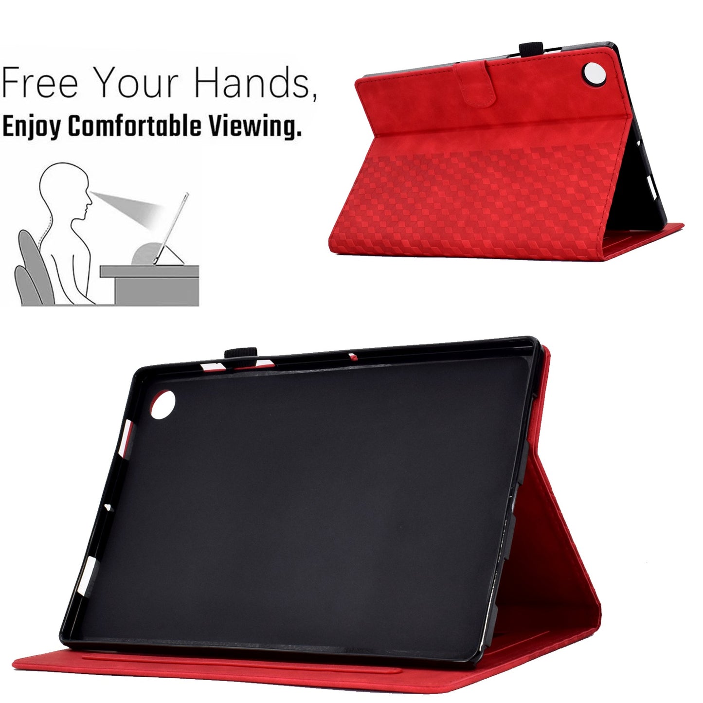 For Huawei Enjoy Tablet 2 10.1 / MatePad T 10 9.7 inch / T 10S 10.1 inch / Honor Pad 6 10.1-inch / Pad X6 9.7 inch Shockproof Stand Case Anti-Fall Tablet Cover with Card Slots / Auto Wake / Sleep