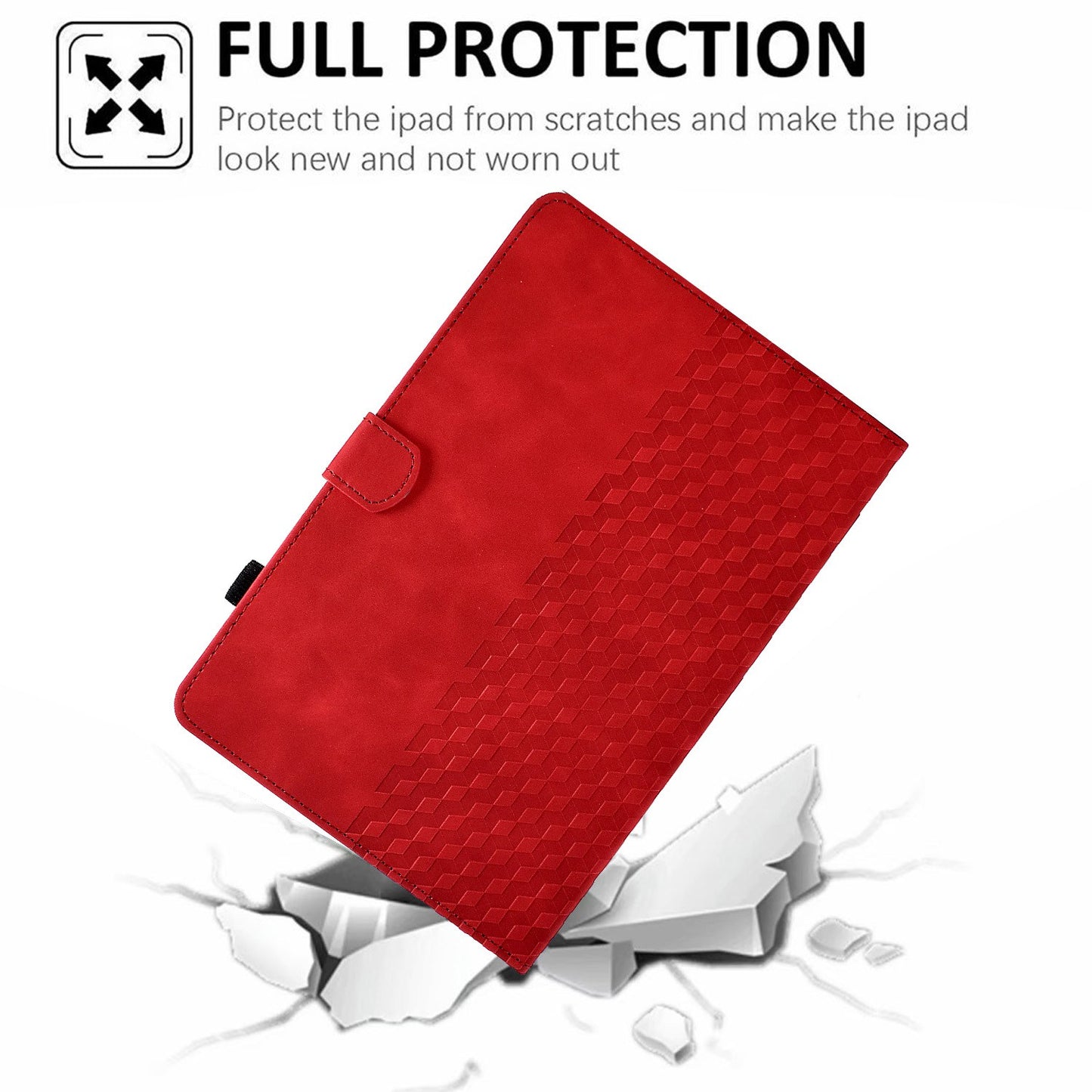 For Huawei Enjoy Tablet 2 10.1 / MatePad T 10 9.7 inch / T 10S 10.1 inch / Honor Pad 6 10.1-inch / Pad X6 9.7 inch Shockproof Stand Case Anti-Fall Tablet Cover with Card Slots / Auto Wake / Sleep