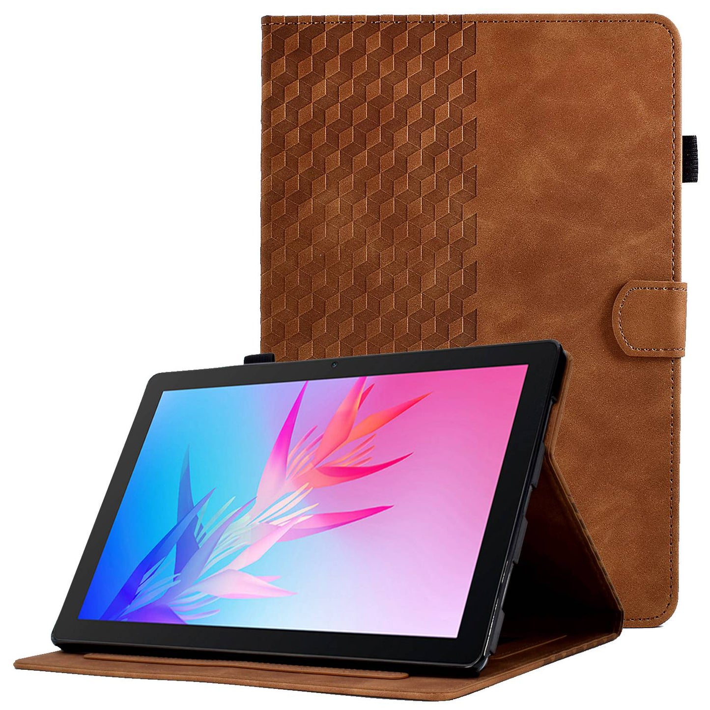 For Huawei Enjoy Tablet 2 10.1 / MatePad T 10 9.7 inch / T 10S 10.1 inch / Honor Pad 6 10.1-inch / Pad X6 9.7 inch Shockproof Stand Case Anti-Fall Tablet Cover with Card Slots / Auto Wake / Sleep