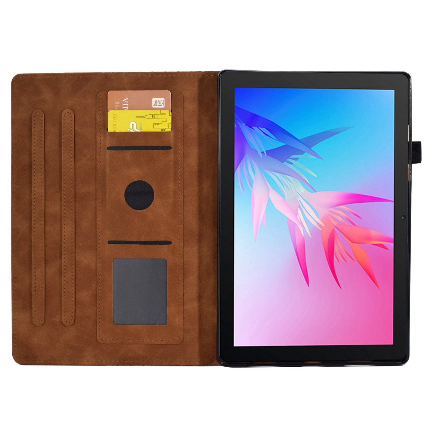 For Huawei Enjoy Tablet 2 10.1 / MatePad T 10 9.7 inch / T 10S 10.1 inch / Honor Pad 6 10.1-inch / Pad X6 9.7 inch Shockproof Stand Case Anti-Fall Tablet Cover with Card Slots / Auto Wake / Sleep