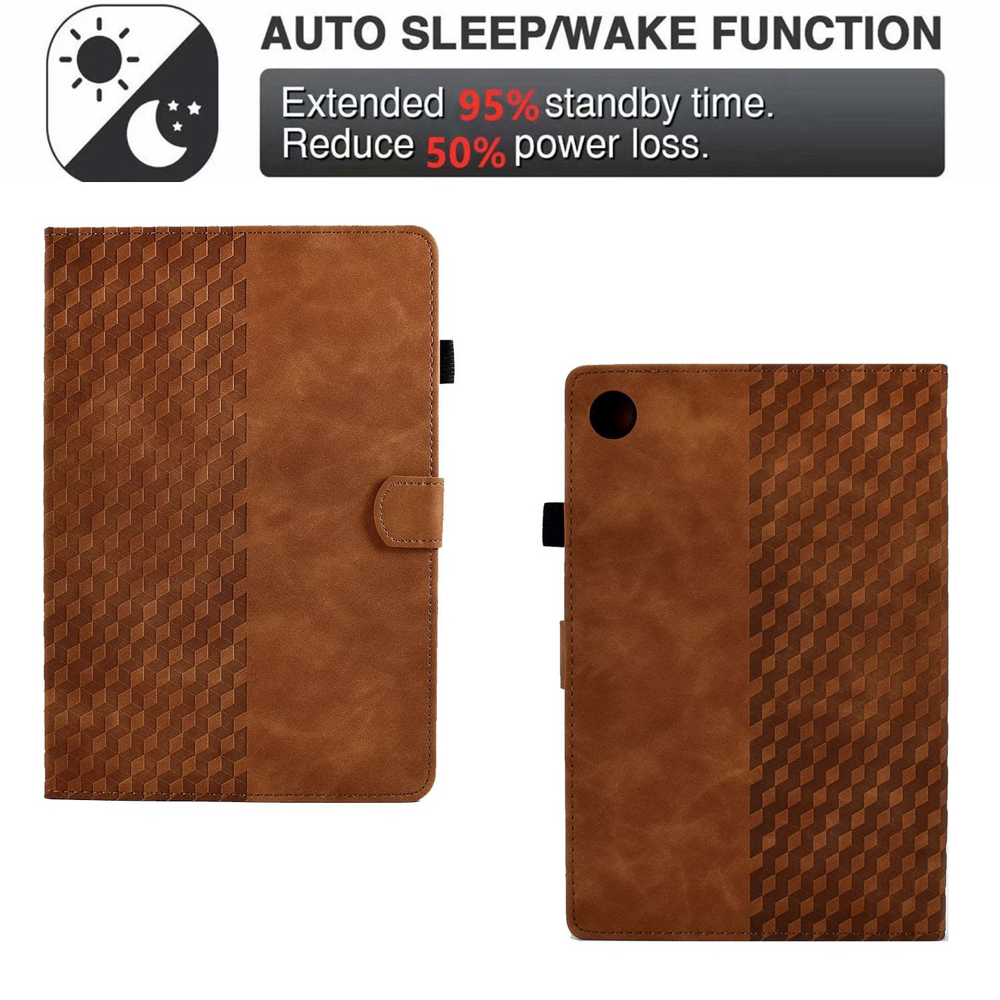 For Huawei Enjoy Tablet 2 10.1 / MatePad T 10 9.7 inch / T 10S 10.1 inch / Honor Pad 6 10.1-inch / Pad X6 9.7 inch Shockproof Stand Case Anti-Fall Tablet Cover with Card Slots / Auto Wake / Sleep