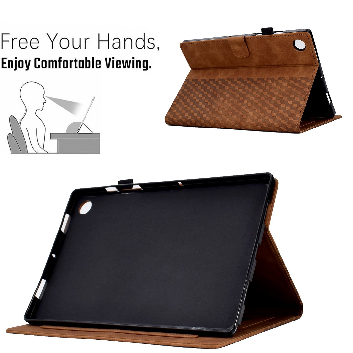 For Huawei Enjoy Tablet 2 10.1 / MatePad T 10 9.7 inch / T 10S 10.1 inch / Honor Pad 6 10.1-inch / Pad X6 9.7 inch Shockproof Stand Case Anti-Fall Tablet Cover with Card Slots / Auto Wake / Sleep