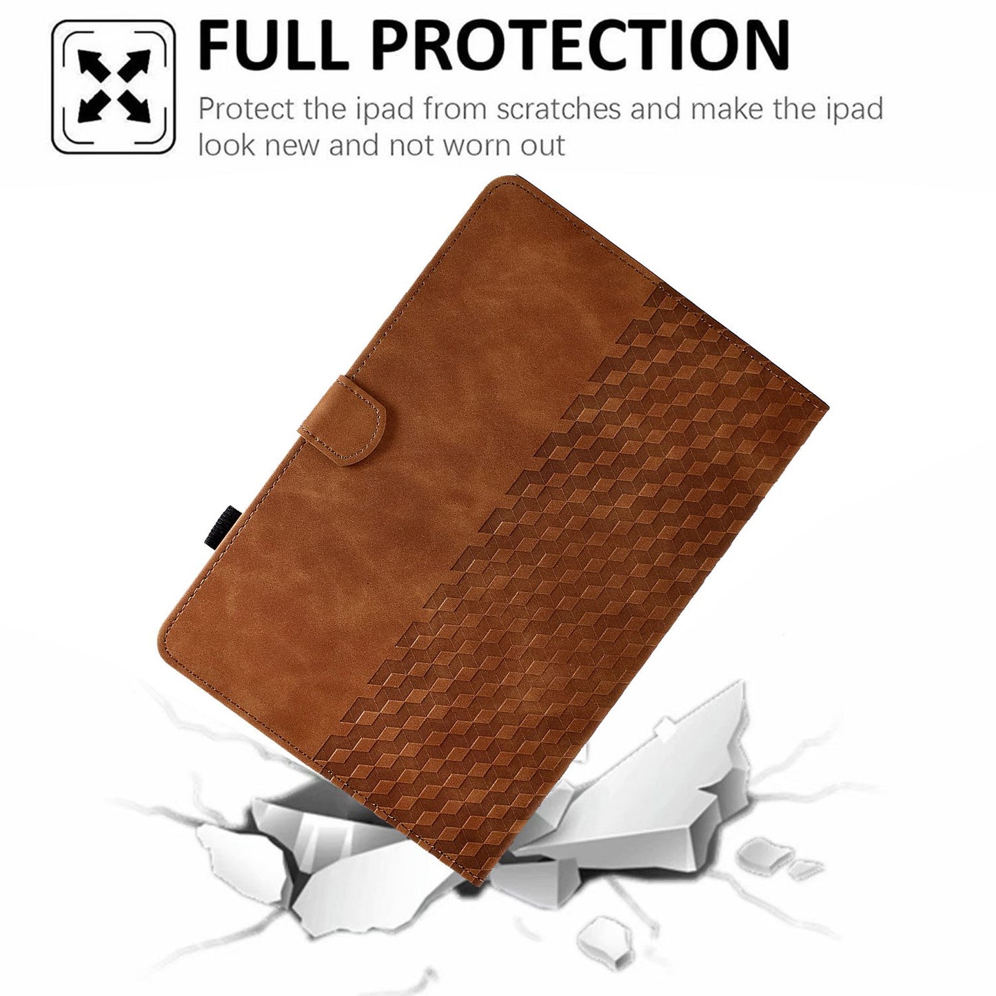 For Huawei Enjoy Tablet 2 10.1 / MatePad T 10 9.7 inch / T 10S 10.1 inch / Honor Pad 6 10.1-inch / Pad X6 9.7 inch Shockproof Stand Case Anti-Fall Tablet Cover with Card Slots / Auto Wake / Sleep