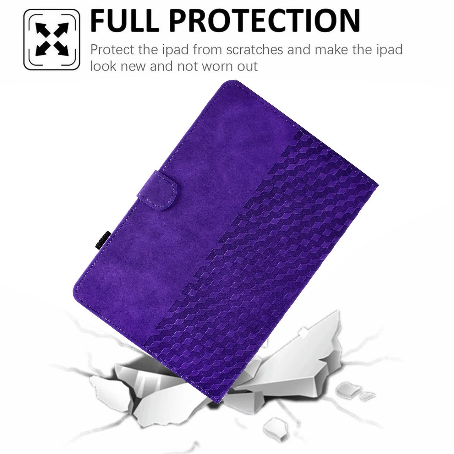 For Huawei Enjoy Tablet 2 10.1 / MatePad T 10 9.7 inch / T 10S 10.1 inch / Honor Pad 6 10.1-inch / Pad X6 9.7 inch Shockproof Stand Case Anti-Fall Tablet Cover with Card Slots / Auto Wake / Sleep