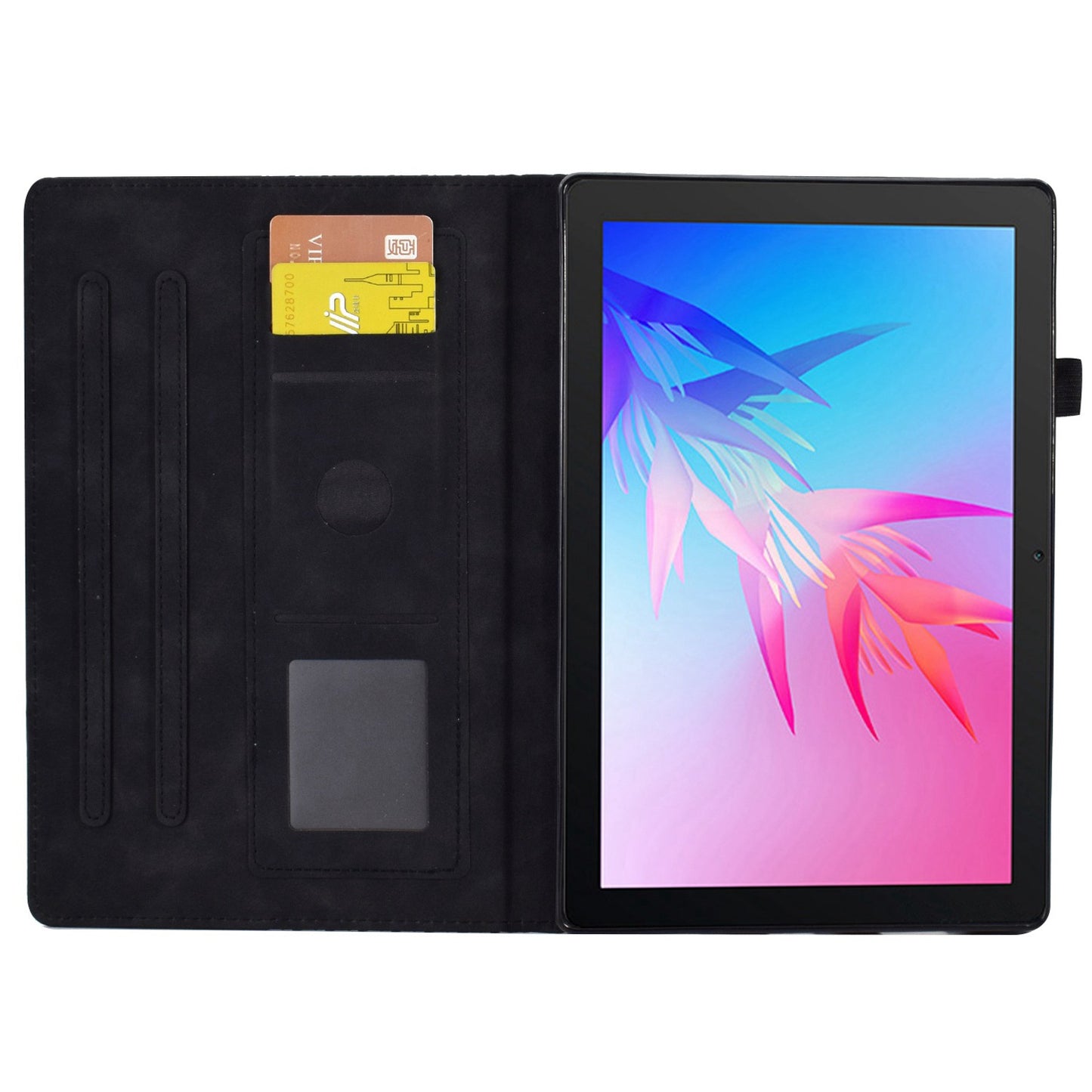 For Huawei Enjoy Tablet 2 10.1 / MatePad T 10 9.7 inch / T 10S 10.1 inch / Honor Pad 6 10.1-inch / Pad X6 9.7 inch Shockproof Stand Case Anti-Fall Tablet Cover with Card Slots / Auto Wake / Sleep