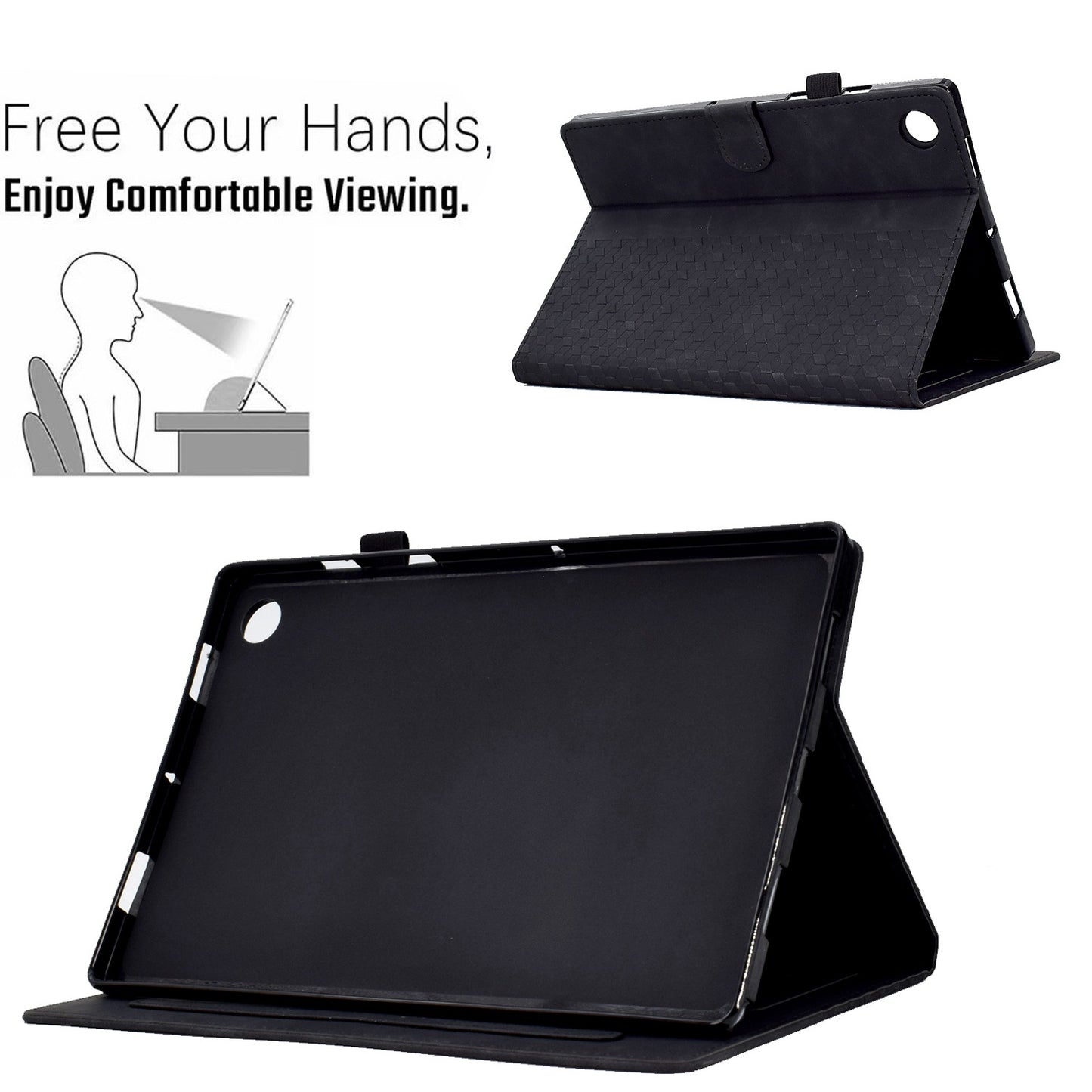 For Huawei Enjoy Tablet 2 10.1 / MatePad T 10 9.7 inch / T 10S 10.1 inch / Honor Pad 6 10.1-inch / Pad X6 9.7 inch Shockproof Stand Case Anti-Fall Tablet Cover with Card Slots / Auto Wake / Sleep
