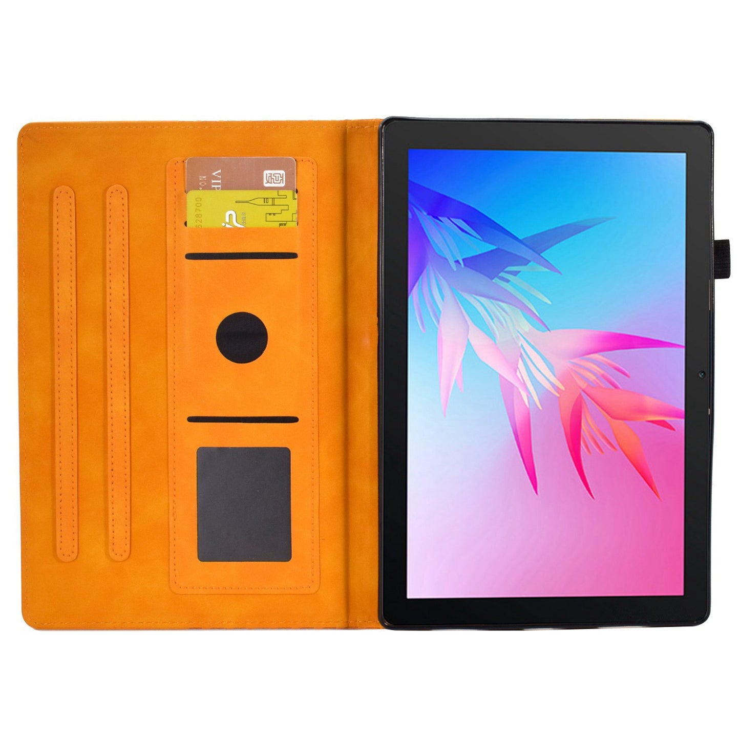 For Huawei Enjoy Tablet 2 10.1 / MatePad T 10 9.7 inch / T 10S 10.1 inch / Honor Pad 6 10.1-inch / Pad X6 9.7 inch Shockproof Stand Case Anti-Fall Tablet Cover with Card Slots / Auto Wake / Sleep