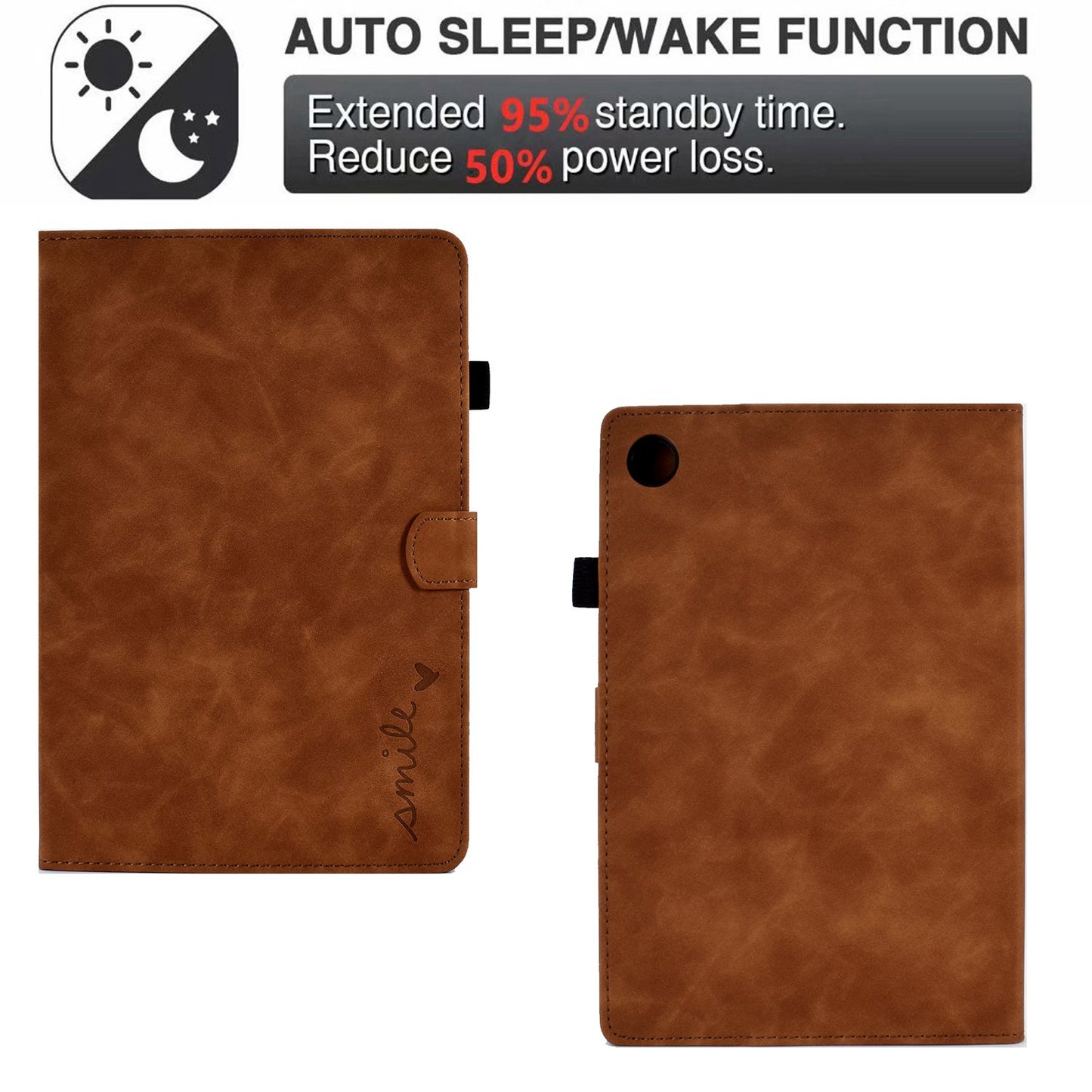 For Huawei Enjoy Tablet 2 / MatePad T 10 9.7 inch / T 10S 10.1 inch / Honor Pad 6 10.1-inch / Pad X6 9.7 inch Tablet Case Pattern Imprinted PU Leather Card Slots Stand Cover