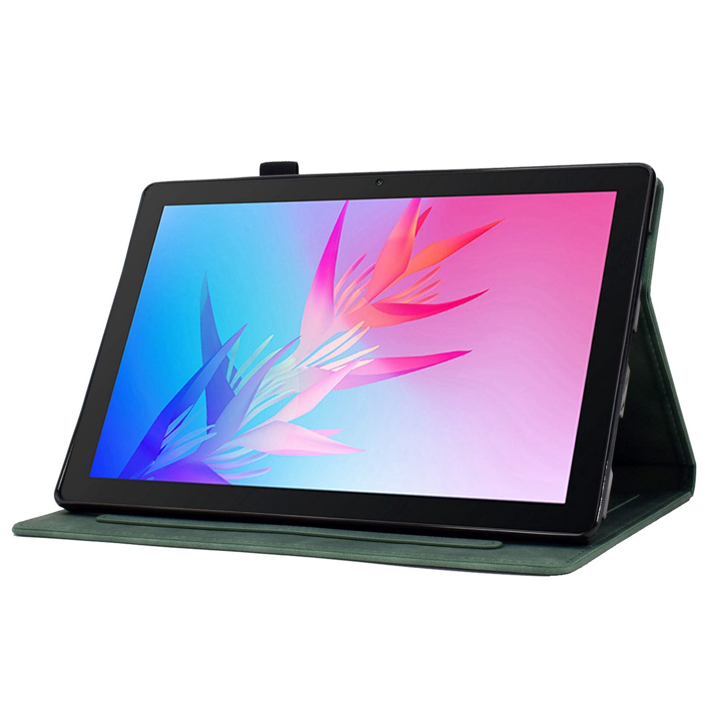 For Huawei Enjoy Tablet 2 / MatePad T 10 9.7 inch / T 10S 10.1 inch / Honor Pad 6 10.1-inch / Pad X6 9.7 inch Tablet Case Pattern Imprinted PU Leather Card Slots Stand Cover
