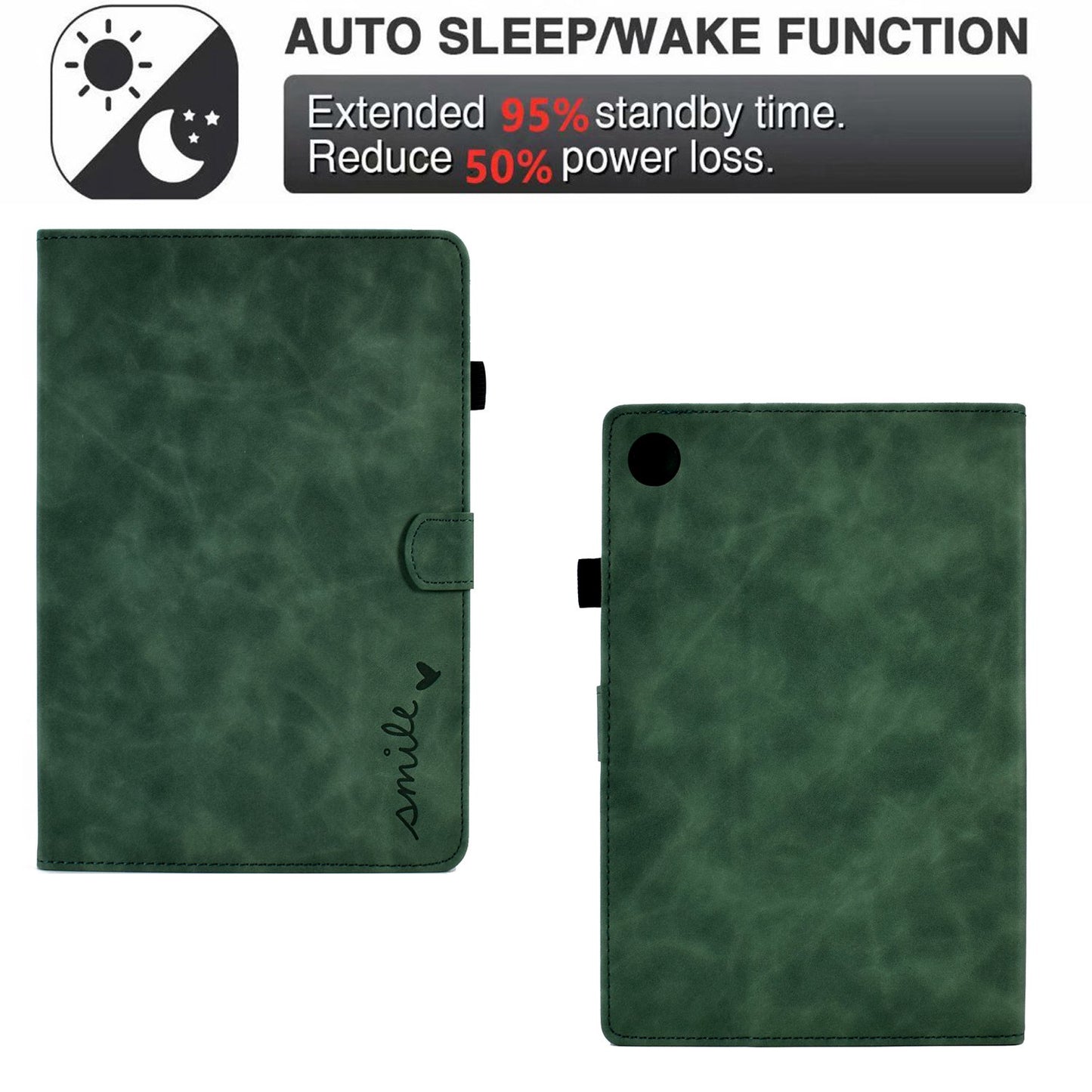 For Huawei Enjoy Tablet 2 / MatePad T 10 9.7 inch / T 10S 10.1 inch / Honor Pad 6 10.1-inch / Pad X6 9.7 inch Tablet Case Pattern Imprinted PU Leather Card Slots Stand Cover
