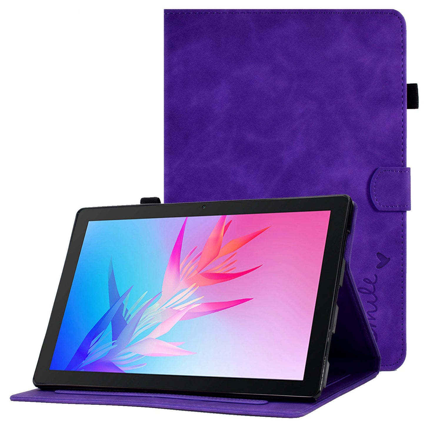 For Huawei Enjoy Tablet 2 / MatePad T 10 9.7 inch / T 10S 10.1 inch / Honor Pad 6 10.1-inch / Pad X6 9.7 inch Tablet Case Pattern Imprinted PU Leather Card Slots Stand Cover