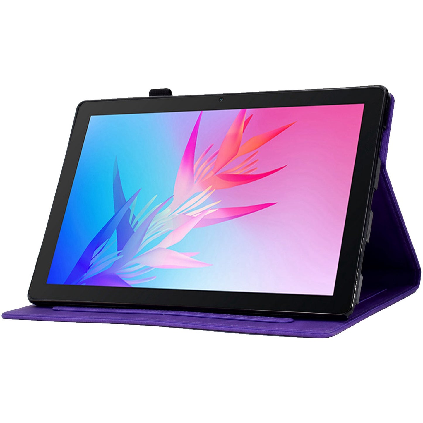For Huawei Enjoy Tablet 2 / MatePad T 10 9.7 inch / T 10S 10.1 inch / Honor Pad 6 10.1-inch / Pad X6 9.7 inch Tablet Case Pattern Imprinted PU Leather Card Slots Stand Cover