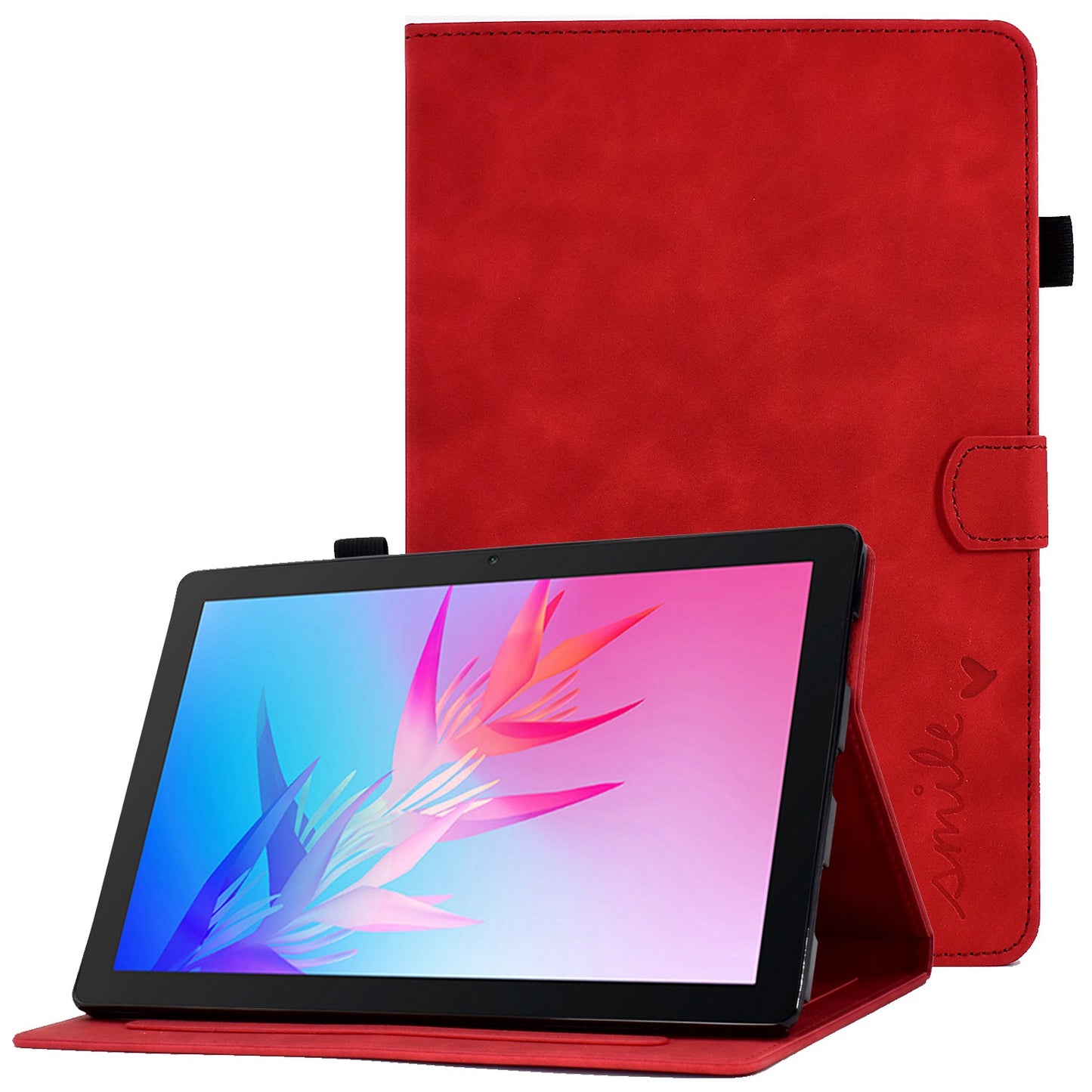 For Huawei Enjoy Tablet 2 / MatePad T 10 9.7 inch / T 10S 10.1 inch / Honor Pad 6 10.1-inch / Pad X6 9.7 inch Tablet Case Pattern Imprinted PU Leather Card Slots Stand Cover