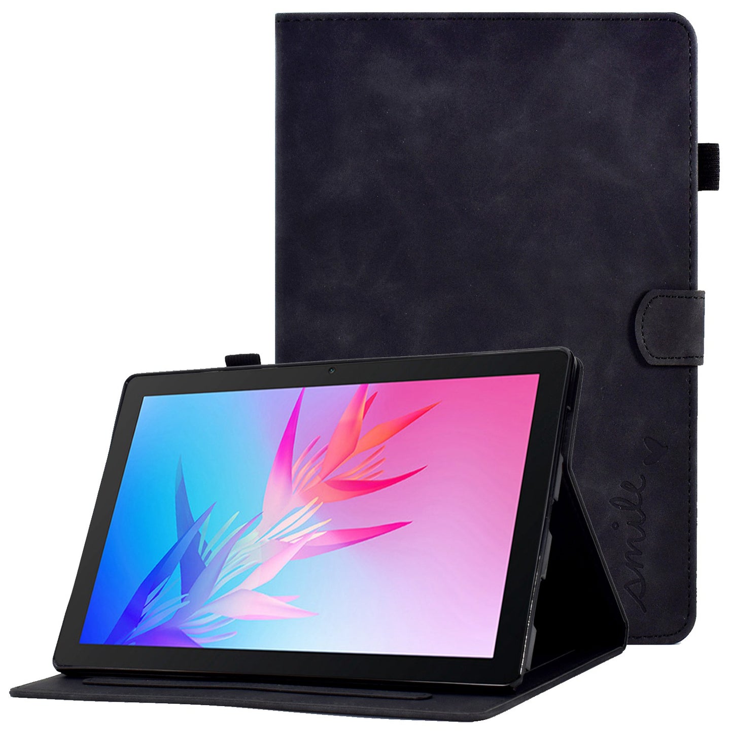 For Huawei Enjoy Tablet 2 / MatePad T 10 9.7 inch / T 10S 10.1 inch / Honor Pad 6 10.1-inch / Pad X6 9.7 inch Tablet Case Pattern Imprinted PU Leather Card Slots Stand Cover