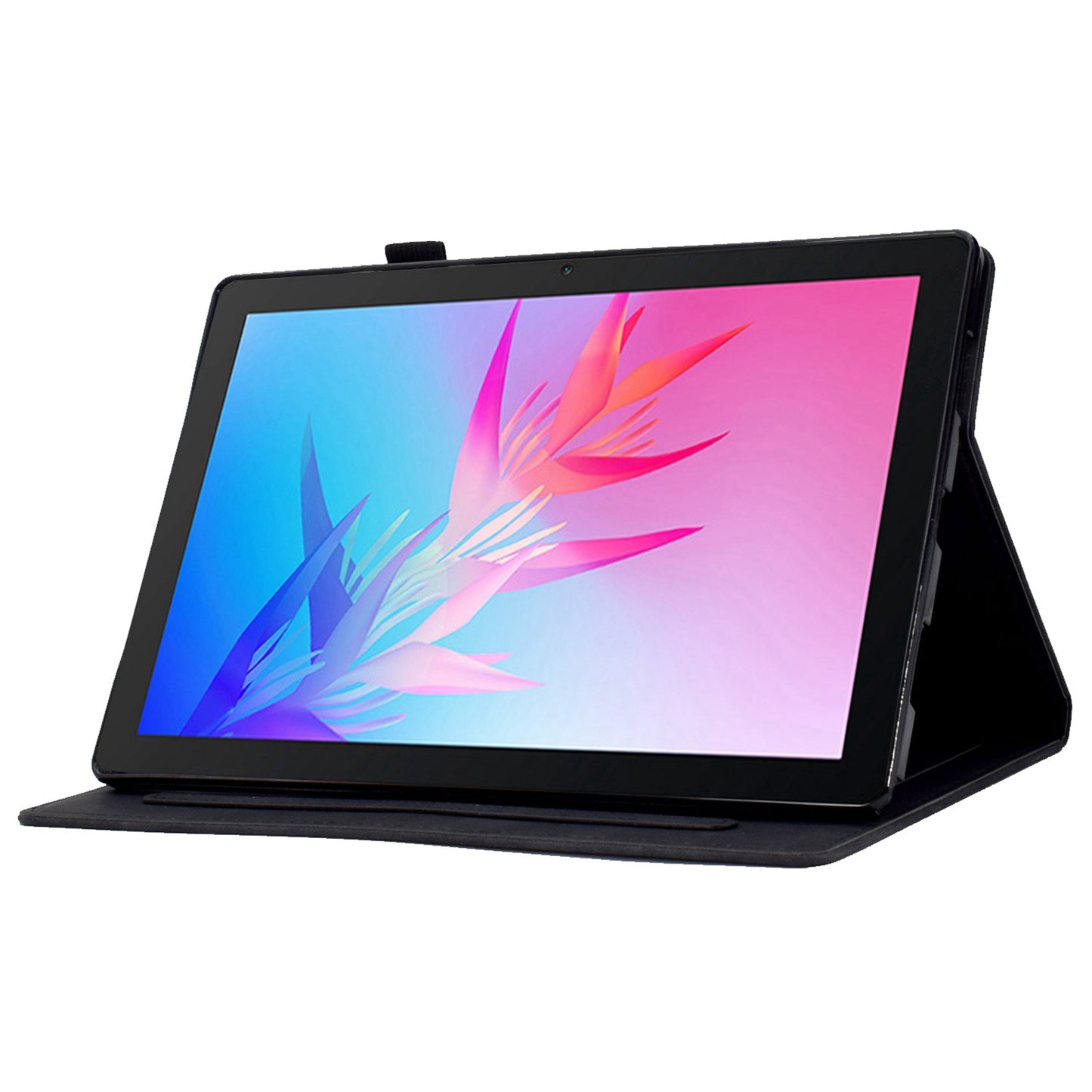 For Huawei Enjoy Tablet 2 / MatePad T 10 9.7 inch / T 10S 10.1 inch / Honor Pad 6 10.1-inch / Pad X6 9.7 inch Tablet Case Pattern Imprinted PU Leather Card Slots Stand Cover