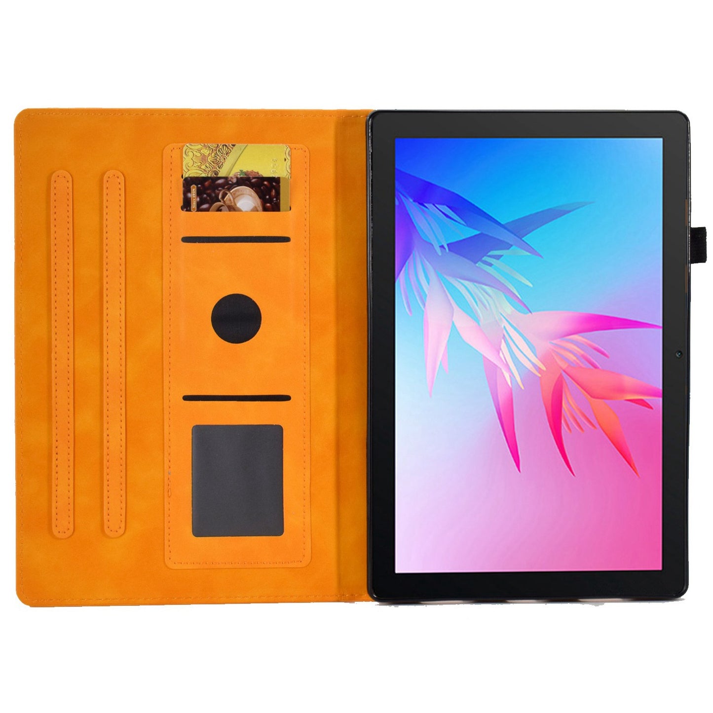 For Huawei Enjoy Tablet 2 / MatePad T 10 9.7 inch / T 10S 10.1 inch / Honor Pad 6 10.1-inch / Pad X6 9.7 inch Tablet Case Pattern Imprinted PU Leather Card Slots Stand Cover