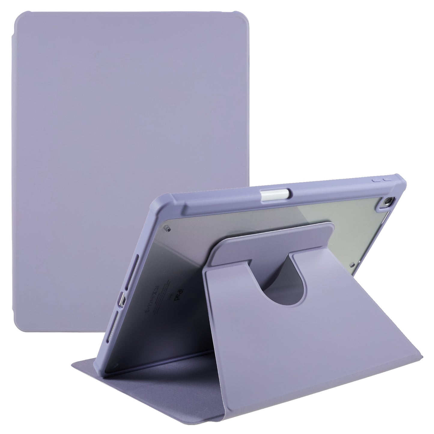 For iPad 10.2 (2021) / (2019) / (2020) Rotary Kickstand Tablet Case PU Leather + TPU + Acrylic Anti-Drop Protective Cover