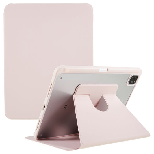 For iPad Pro 12.9 (2018) / (2020) / (2021) / (2022) Anti-Drop Tablet Case with Rotary Kickstand PU Leather + TPU + Acrylic Protective Cover
