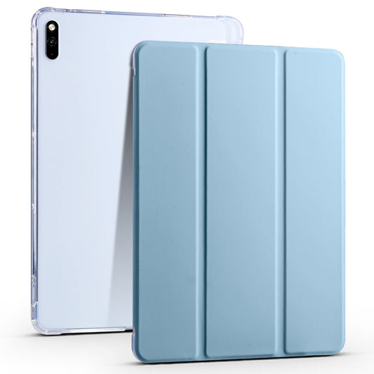 For Huawei MatePad 10.4 (2022) / (2020) Tri-Fold Stand Tablet Cover PU Leather Auto Sleep / Wake Smart Case with Pencil Holder