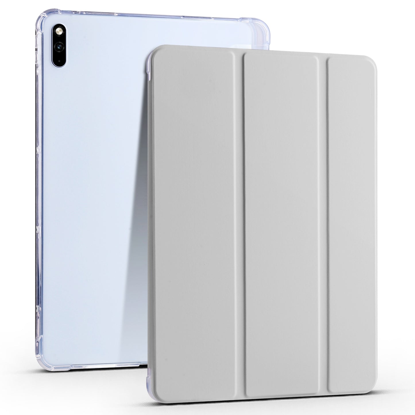 For Huawei MatePad 10.4 (2022) / (2020) Tri-Fold Stand Tablet Cover PU Leather Auto Sleep / Wake Smart Case with Pencil Holder