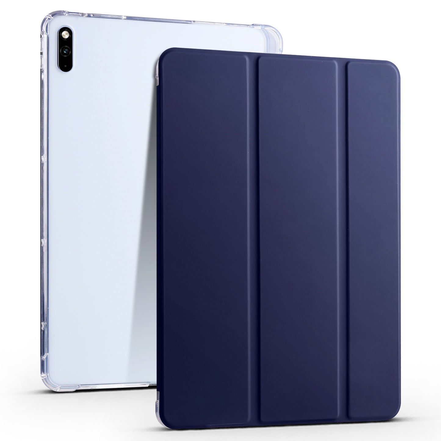 For Huawei MatePad 10.4 (2022) / (2020) Tri-Fold Stand Tablet Cover PU Leather Auto Sleep / Wake Smart Case with Pencil Holder