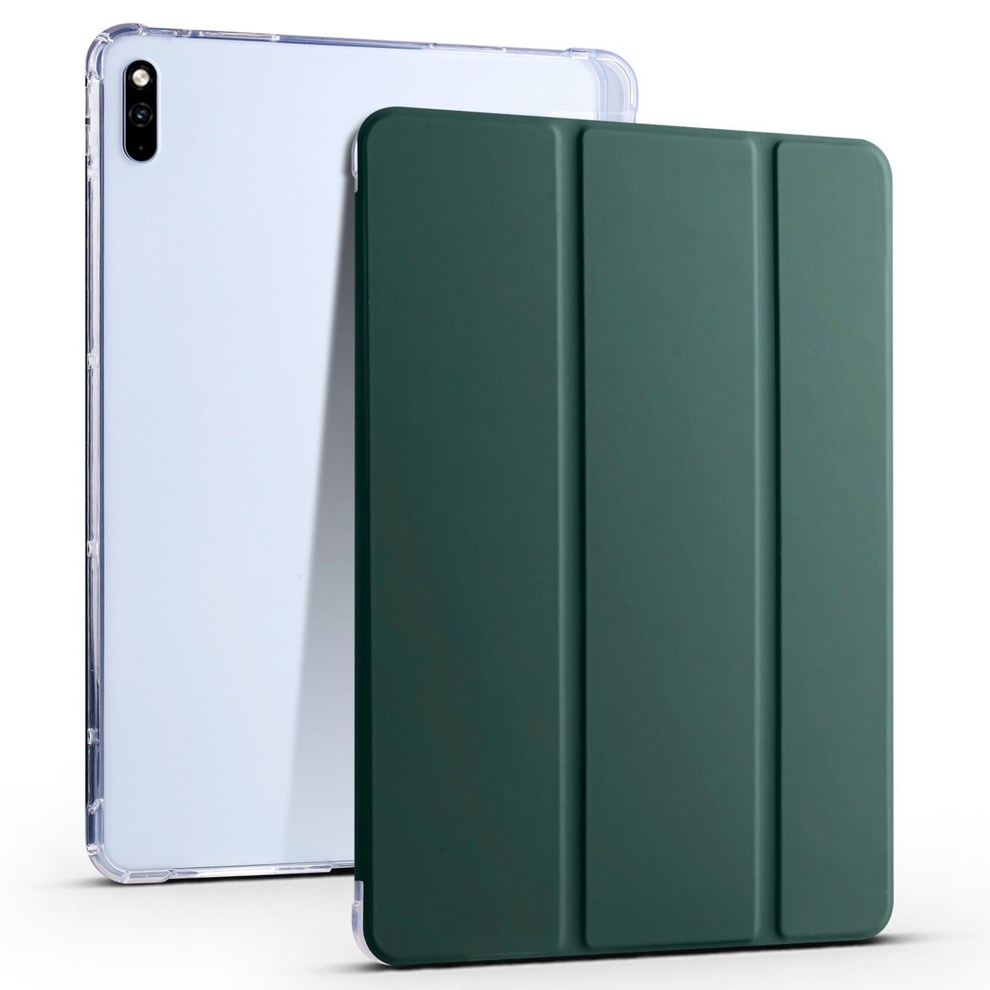 For Huawei MatePad 10.4 (2022) / (2020) Tri-Fold Stand Tablet Cover PU Leather Auto Sleep / Wake Smart Case with Pencil Holder