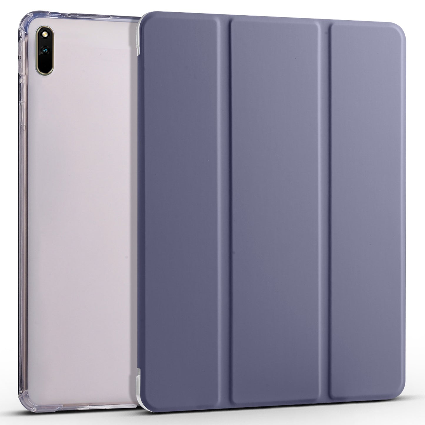 For Huawei MatePad 11 (2021) PU Leather Tri-Fold Stand Folio Shockproof Case Auto Sleep / Wake Smart Tablet Cover with Pencil Holder