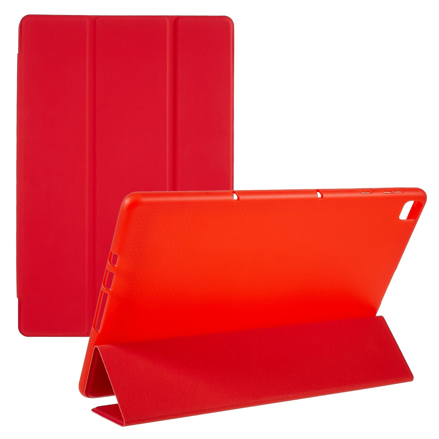 For Honor Pad X8 Lite Tri-fold Stand PU Leather Tablet Case Inner Honeycomb Heat Dissipation TPU Anti-drop Protective Cover