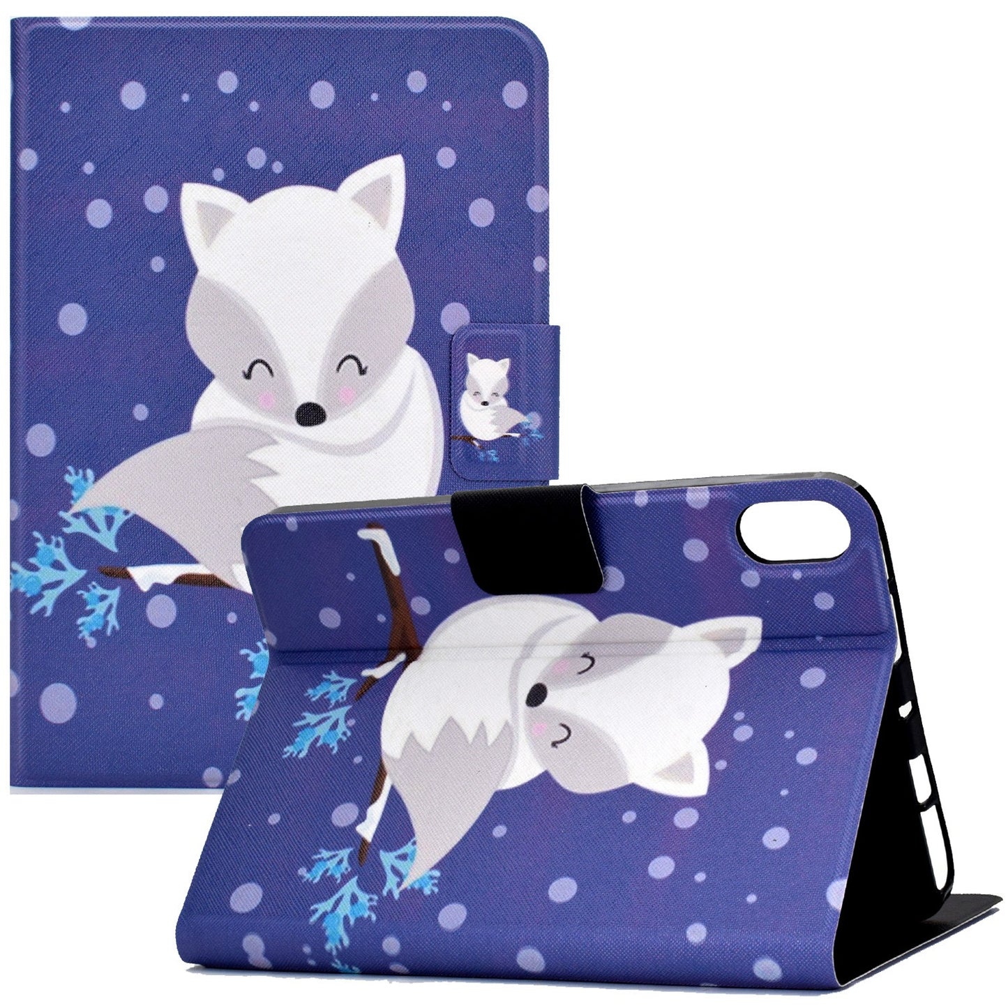 For iPad 10.9 (2022) / iPad 10th Gen Pattern Printing PU Leather Tablet Case Folding Stand Folio Cover with Card Holder