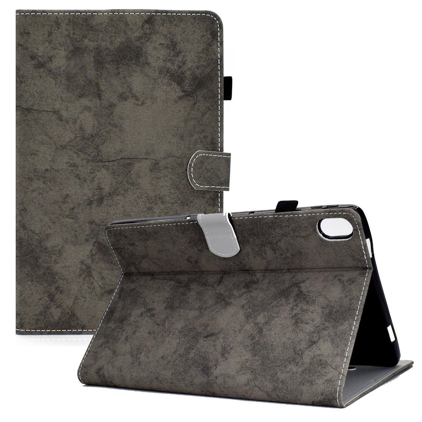 For iPad 10.9 (2022) / iPad 10th Gen Cloth Texture PU Leather Tablet Case Full Protection Stand Card Slot Flip Cover