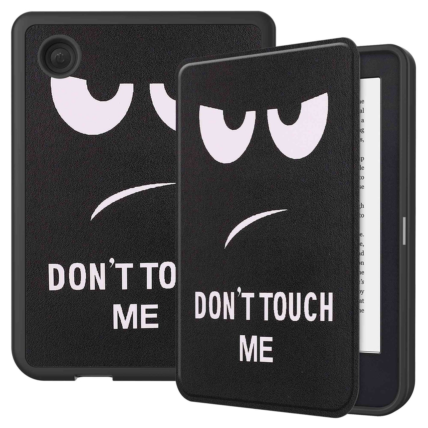 For Kobo Clara 2E Pattern Printing PU Leather Folio E-reader Cover Shockproof Smart Auto Sleep / Wake Protective Case
